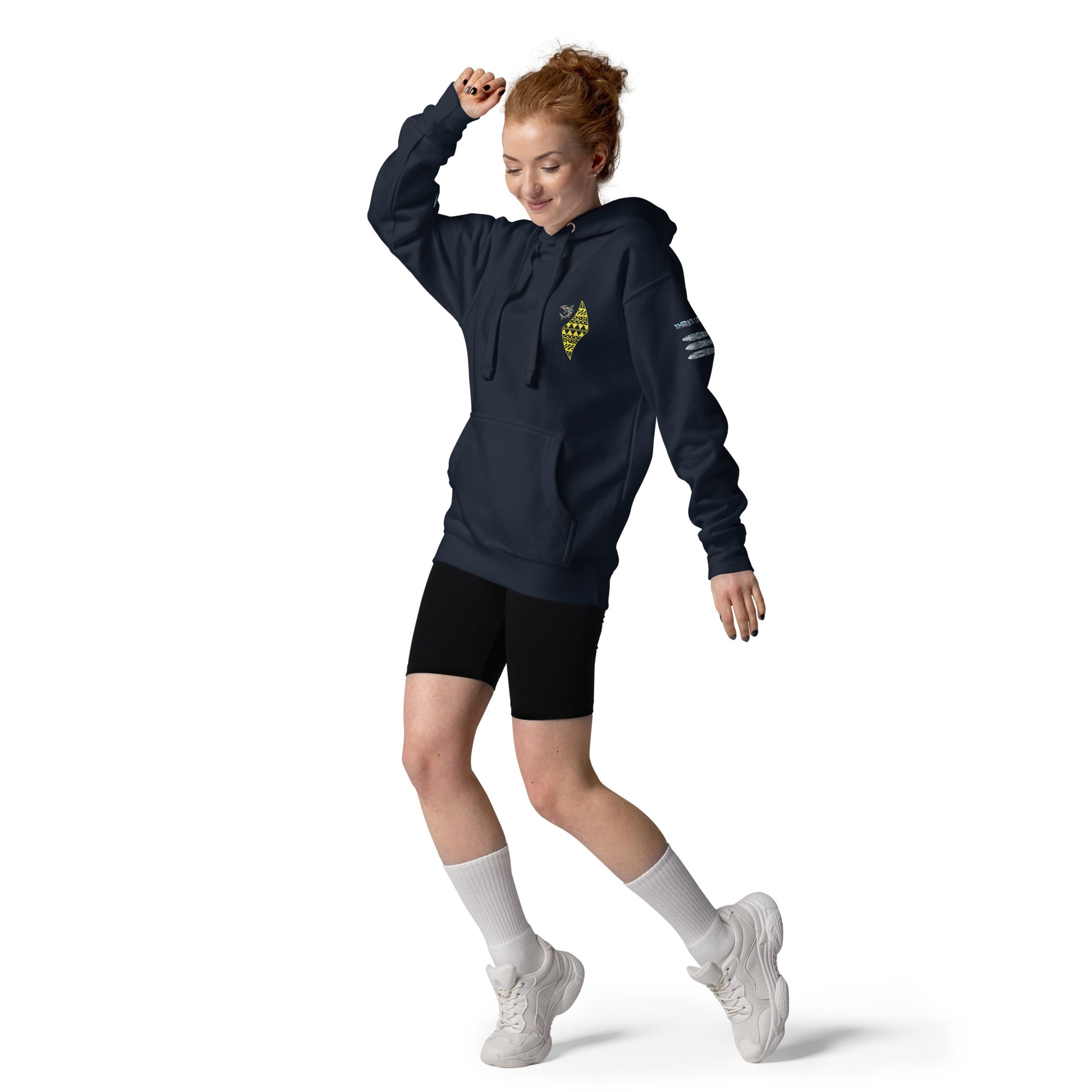 Blue Waves Unisex Hoodie Pullover Hoodie Pa'akai & Kukui