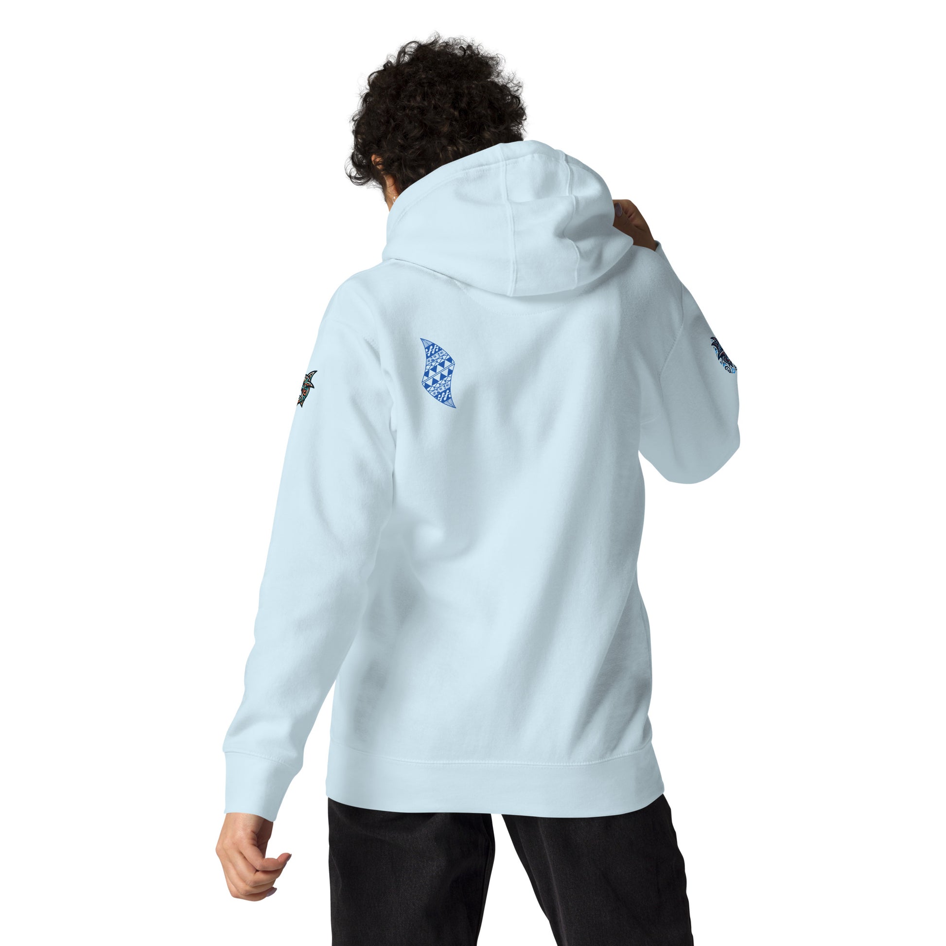 Tribal Shark Unisex Hoodie Pullover Hoodie Pa'akai & Kukui