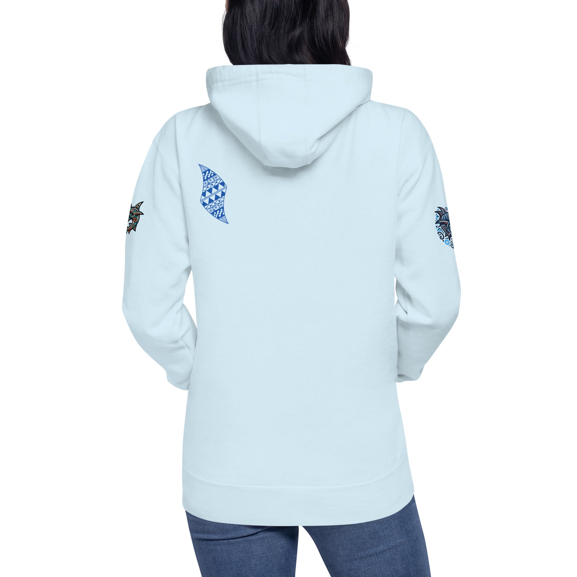 Tribal Shark Unisex Hoodie Pullover Hoodie Pa'akai & Kukui