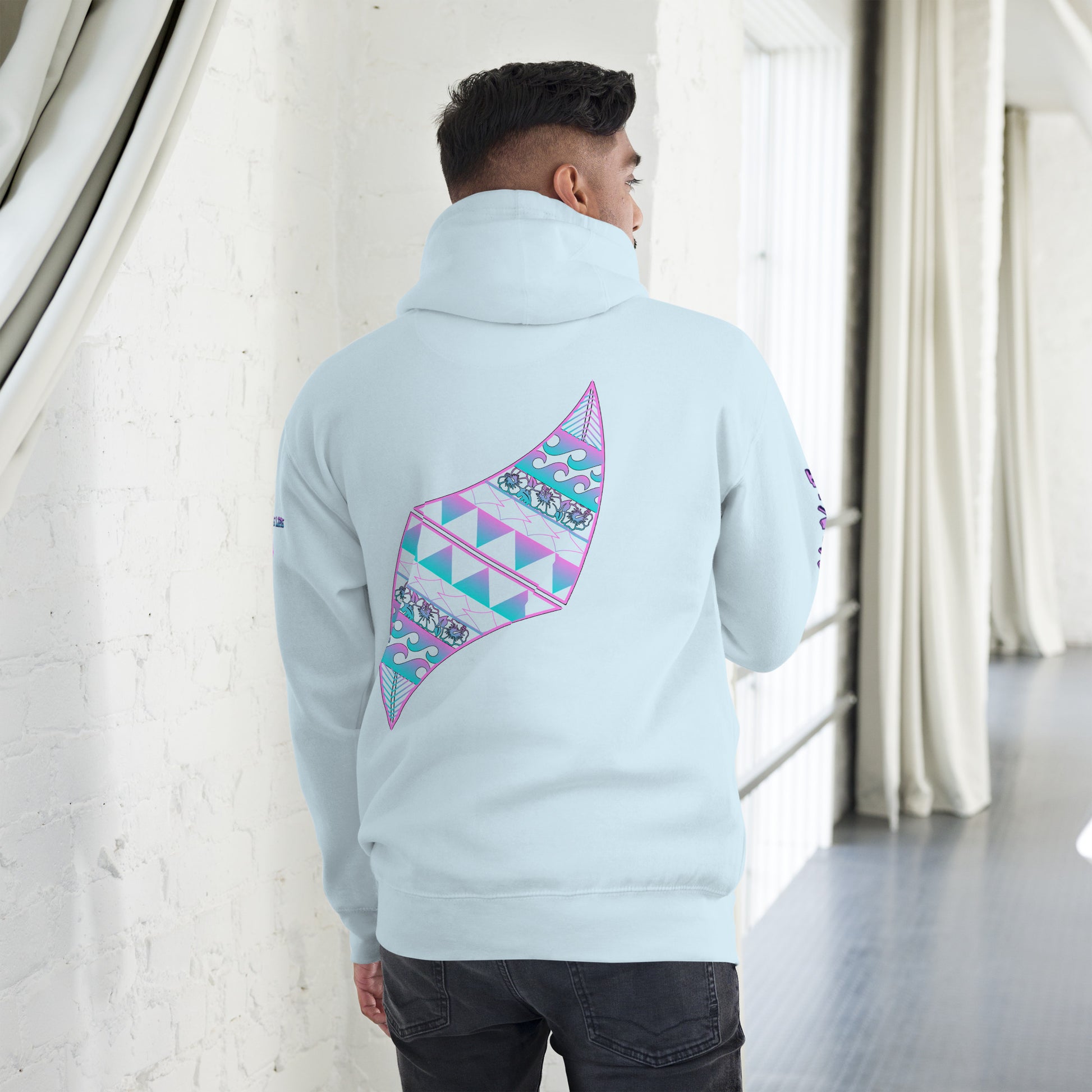 Hauʻoli Hoodie Pullover Hoodie Pa'akai & Kukui