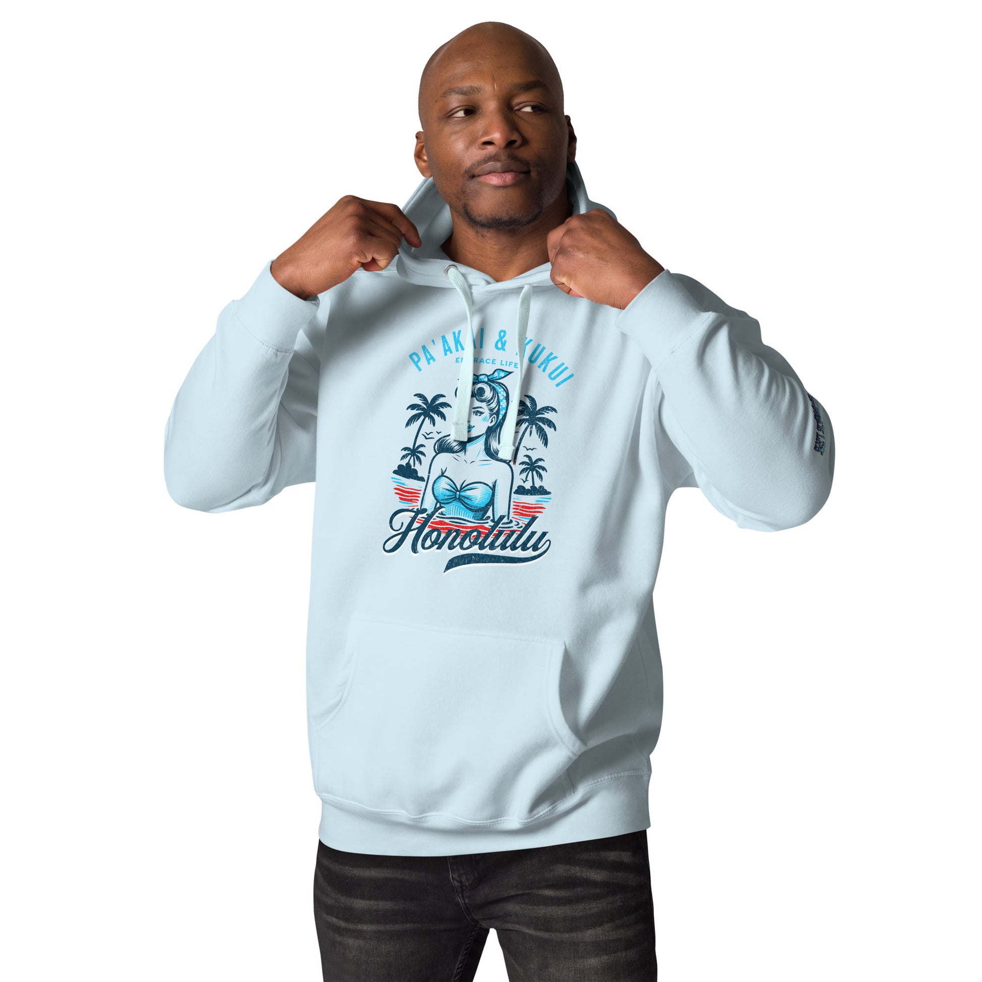Honolulu Hoodie Pullover Hoodie Pa'akai & Kukui