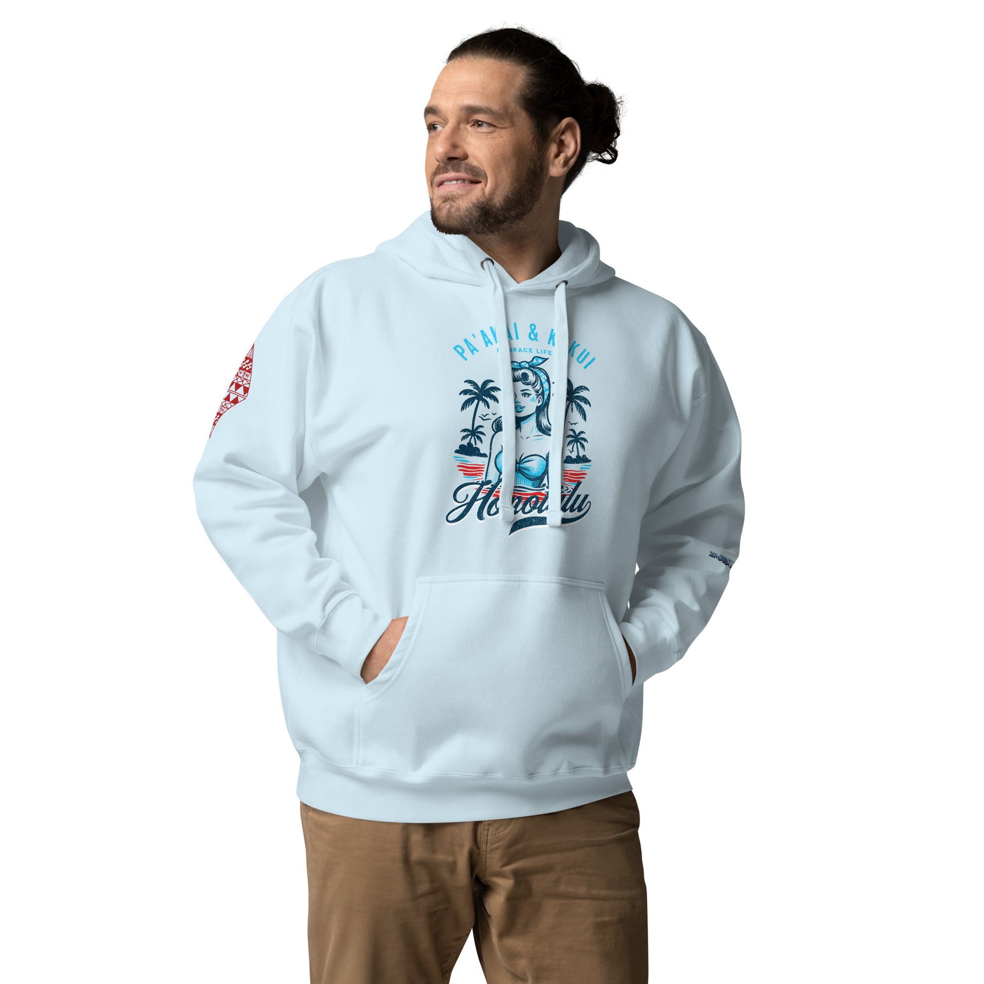 Honolulu Hoodie Pullover Hoodie Pa'akai & Kukui