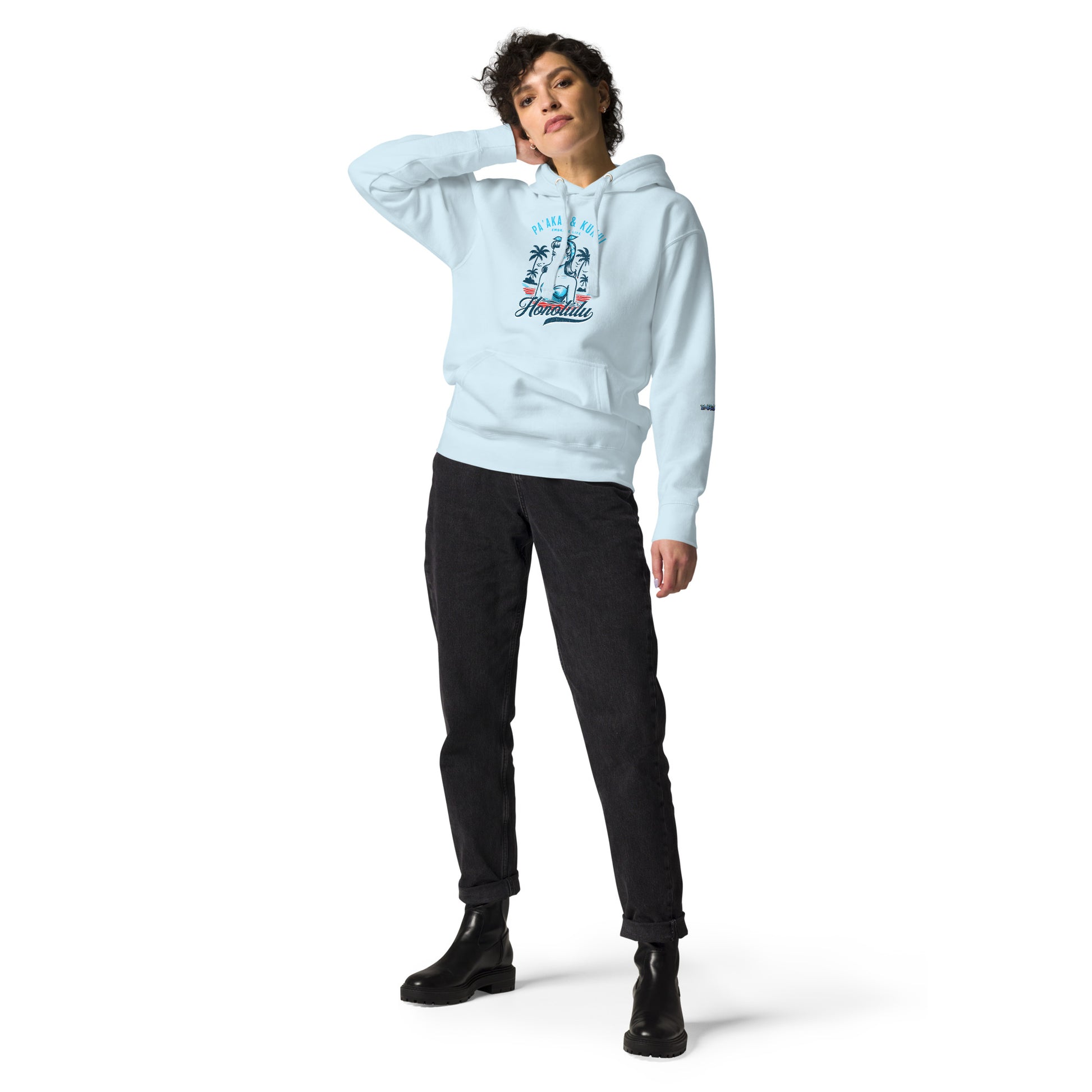 Honolulu Hoodie Pullover Hoodie Pa'akai & Kukui