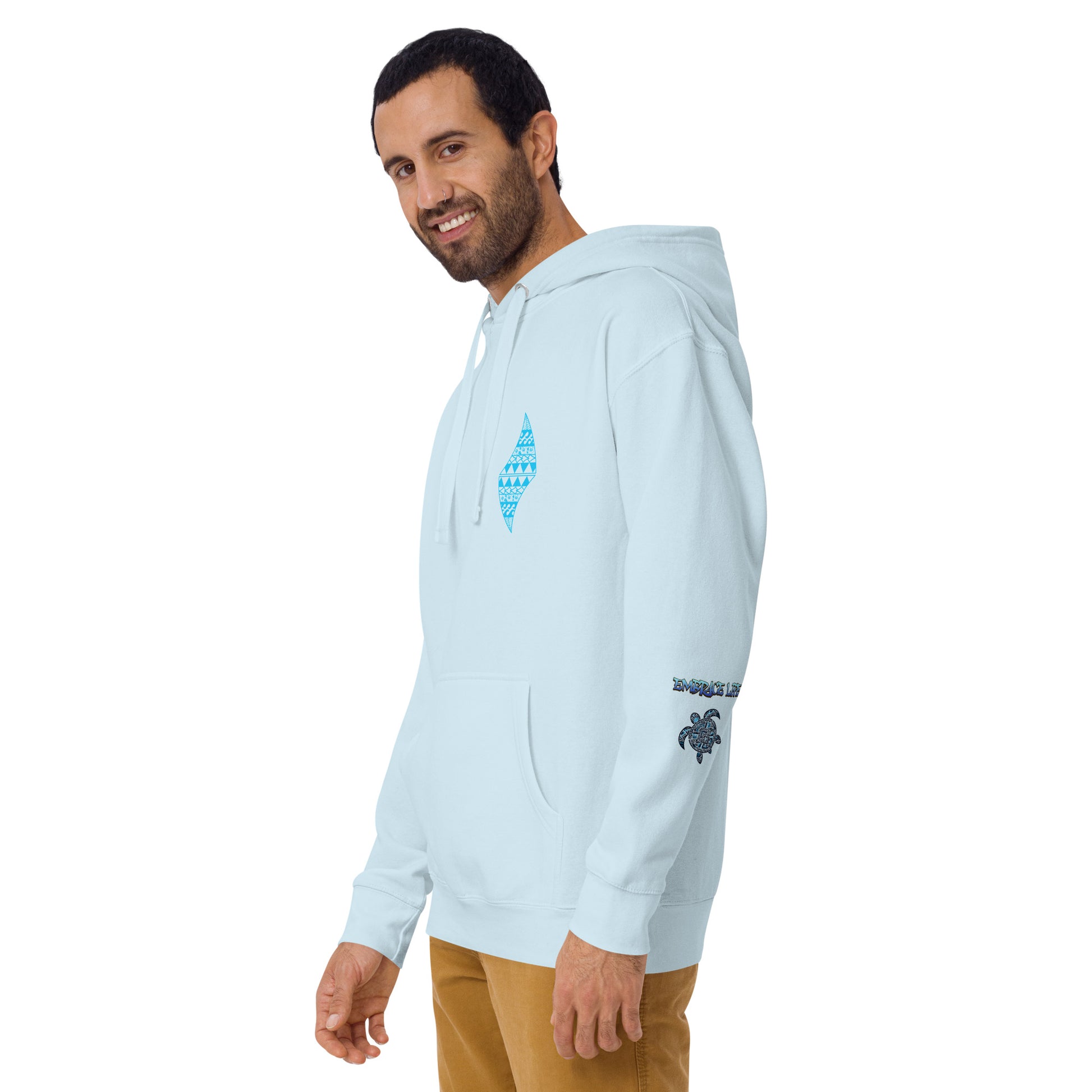 Blue Sea Turtle Hoodie Pullover Hoodie Pa'akai & Kukui