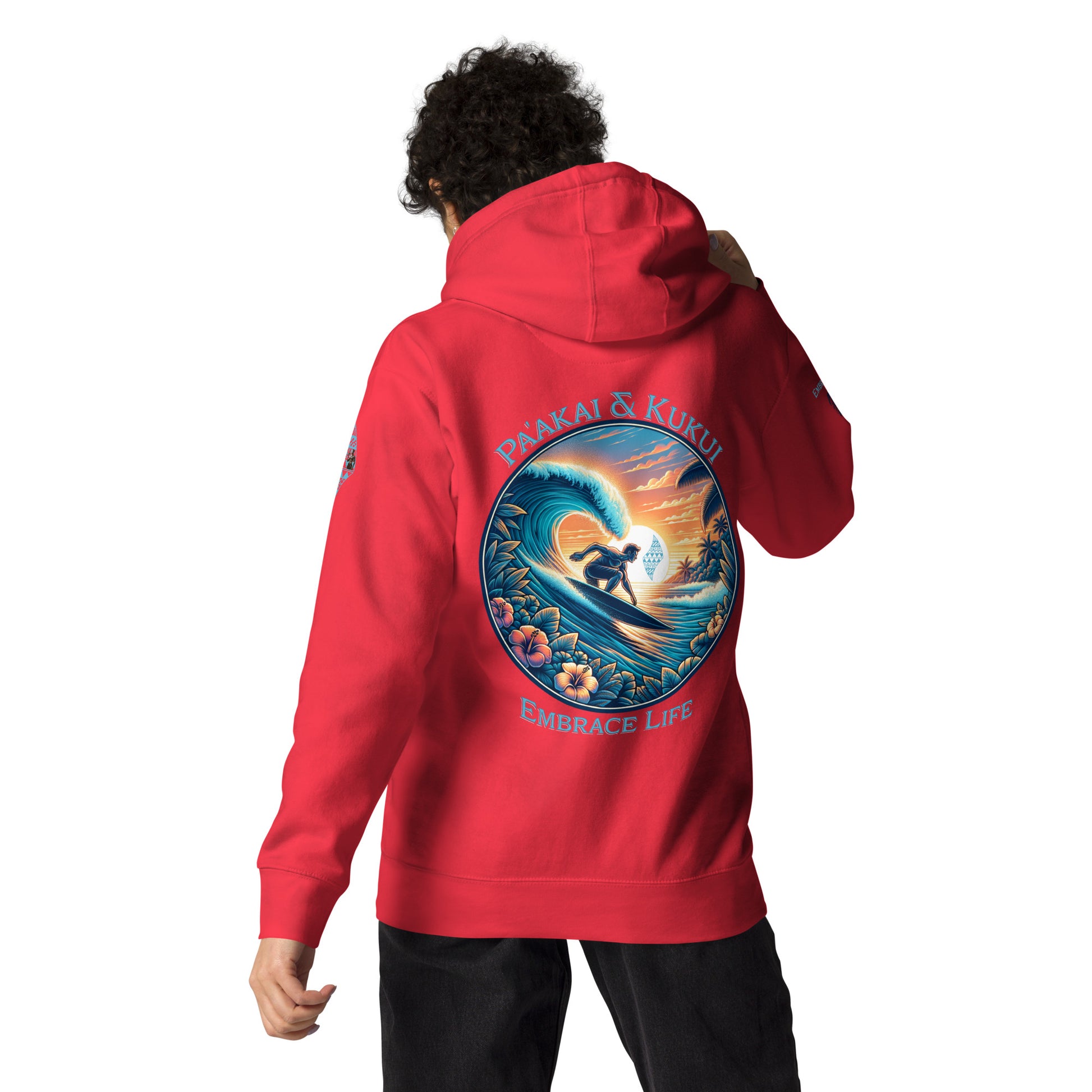 Kai pi'i Hoodie Pullover Hoodie Pa'akai & Kukui