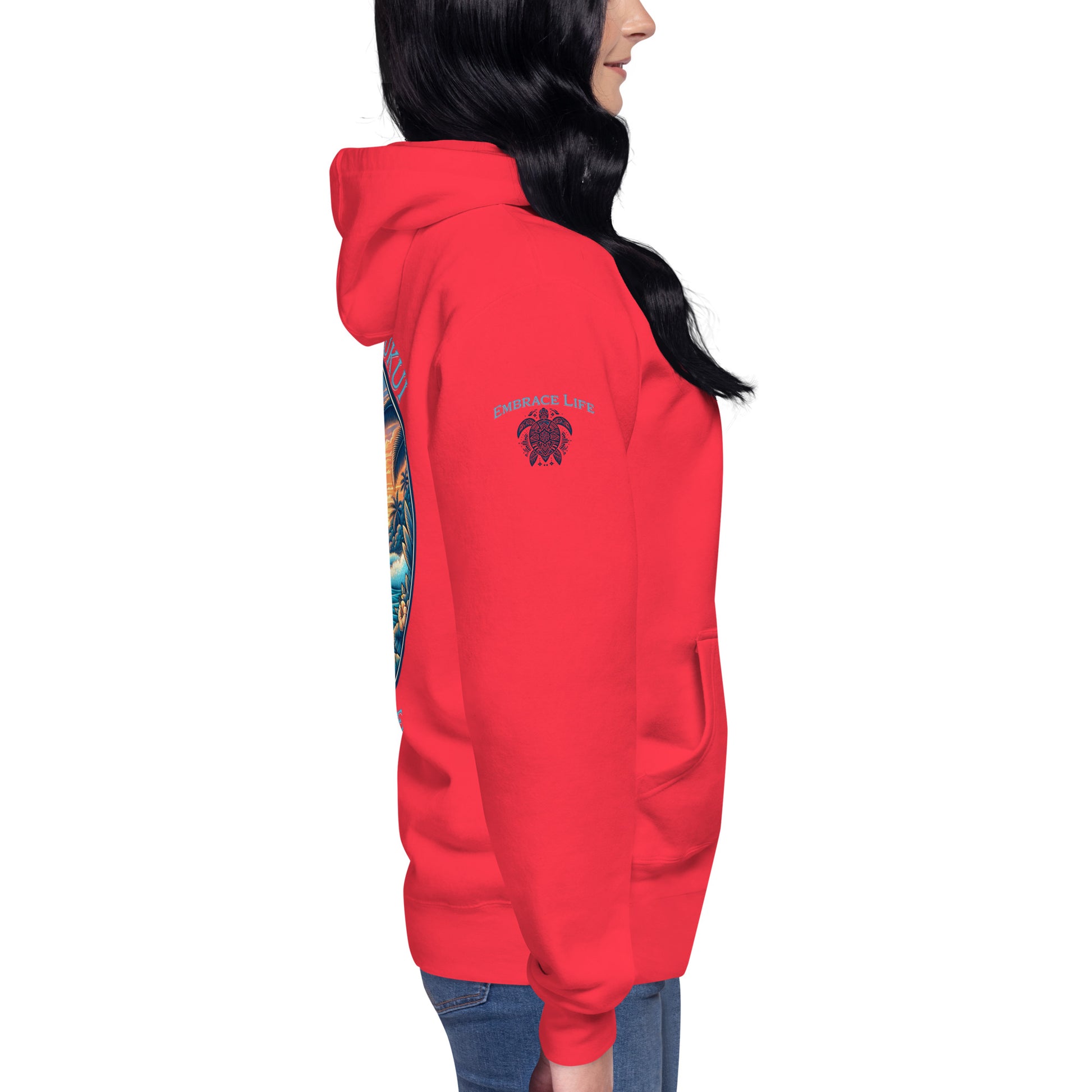 Kai pi'i Hoodie Pullover Hoodie Pa'akai & Kukui