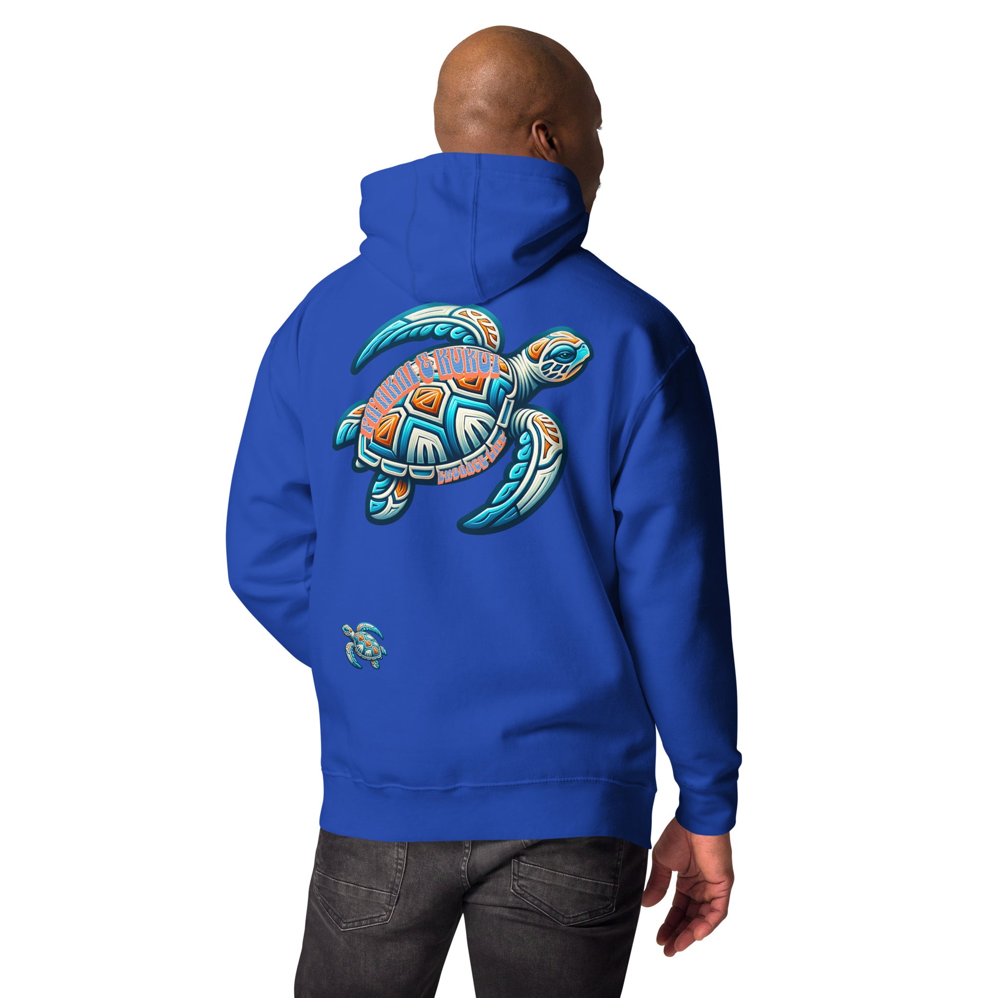 Tribal Sea Turtle Unisex Hoodie Pullover Hoodie Pa'akai & Kukui