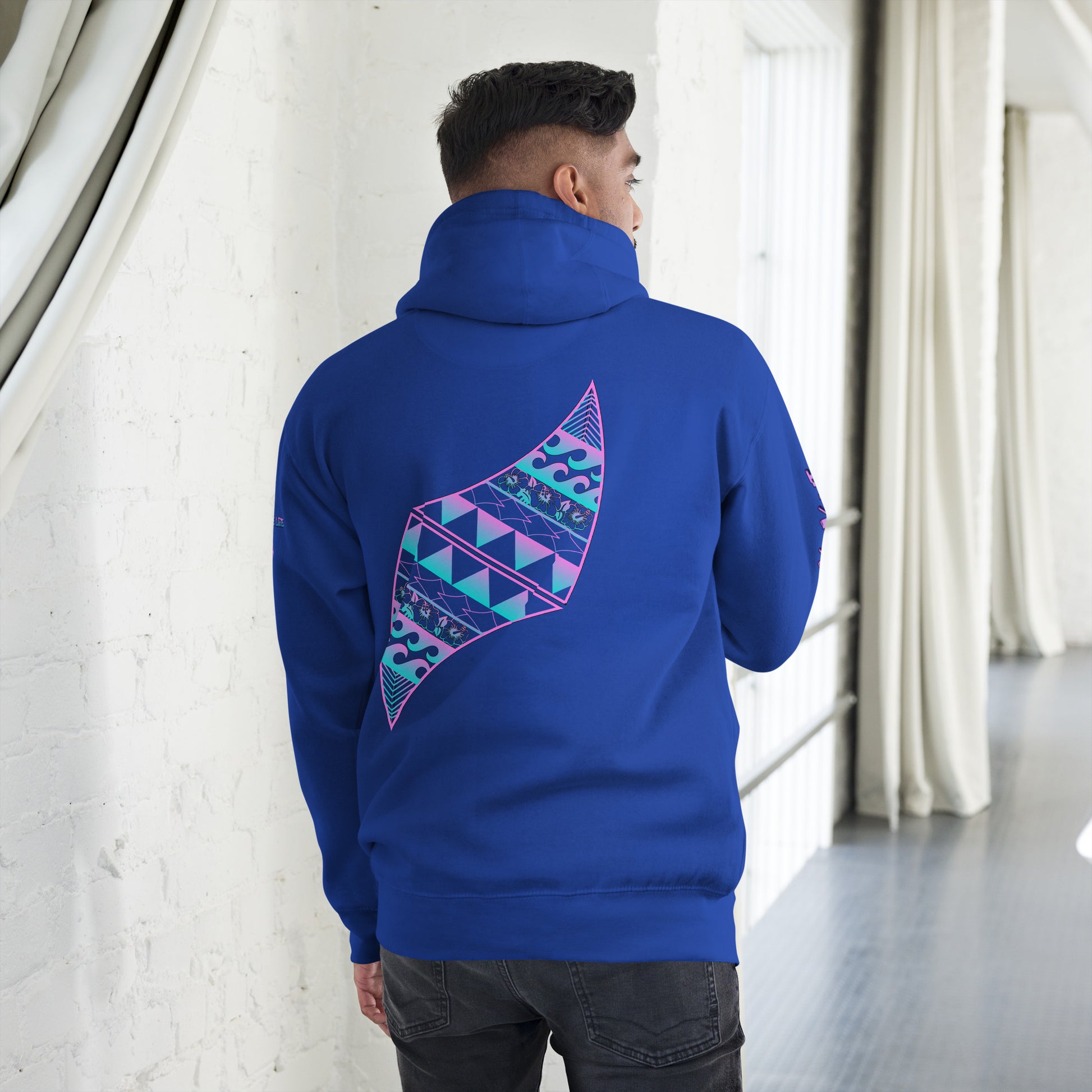 Hauʻoli Hoodie Pullover Hoodie Pa'akai & Kukui