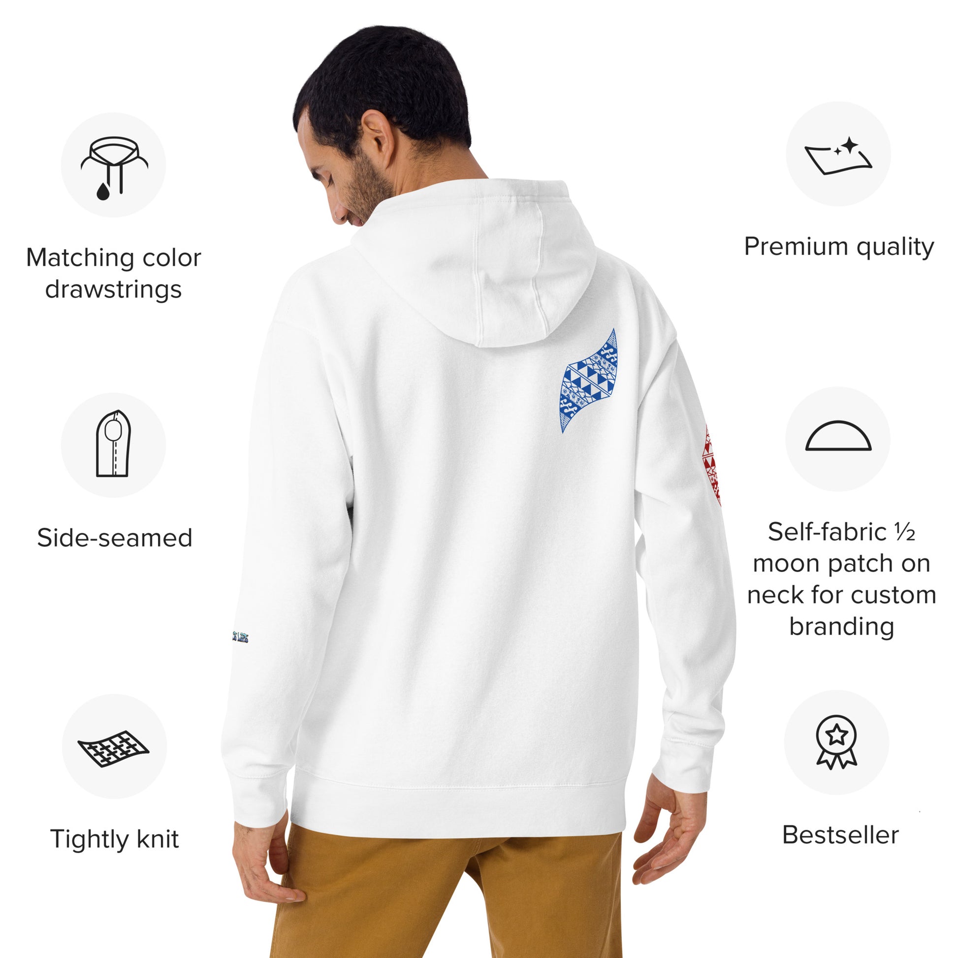 Honolulu Hoodie Pullover Hoodie Pa'akai & Kukui
