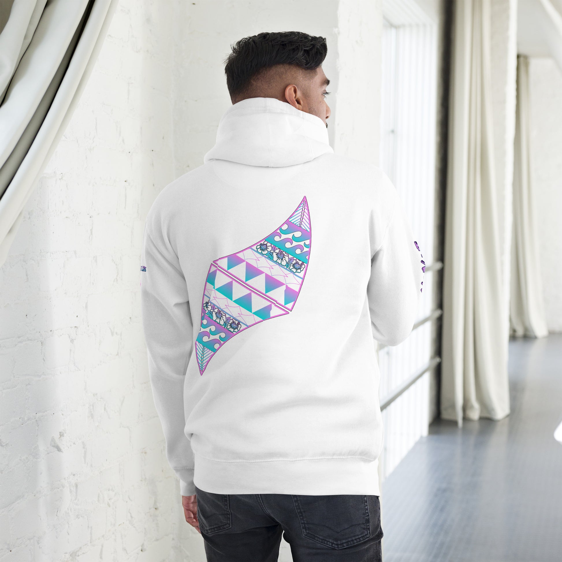 Hauʻoli Hoodie Pullover Hoodie Pa'akai & Kukui
