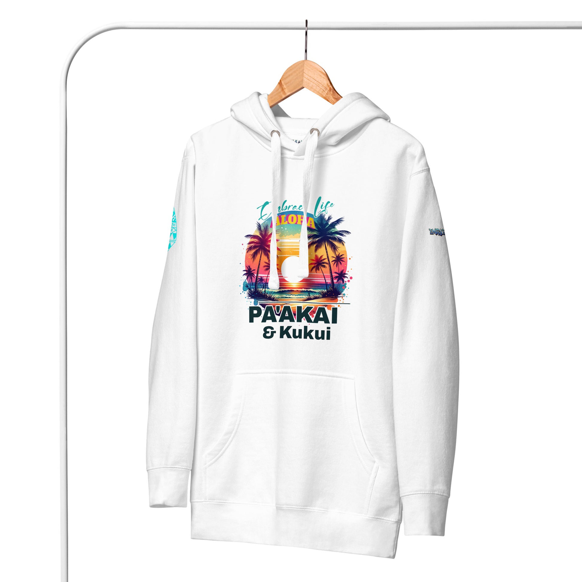 Aloha Style Hoodie Pullover Hoodie Pa'akai & Kukui