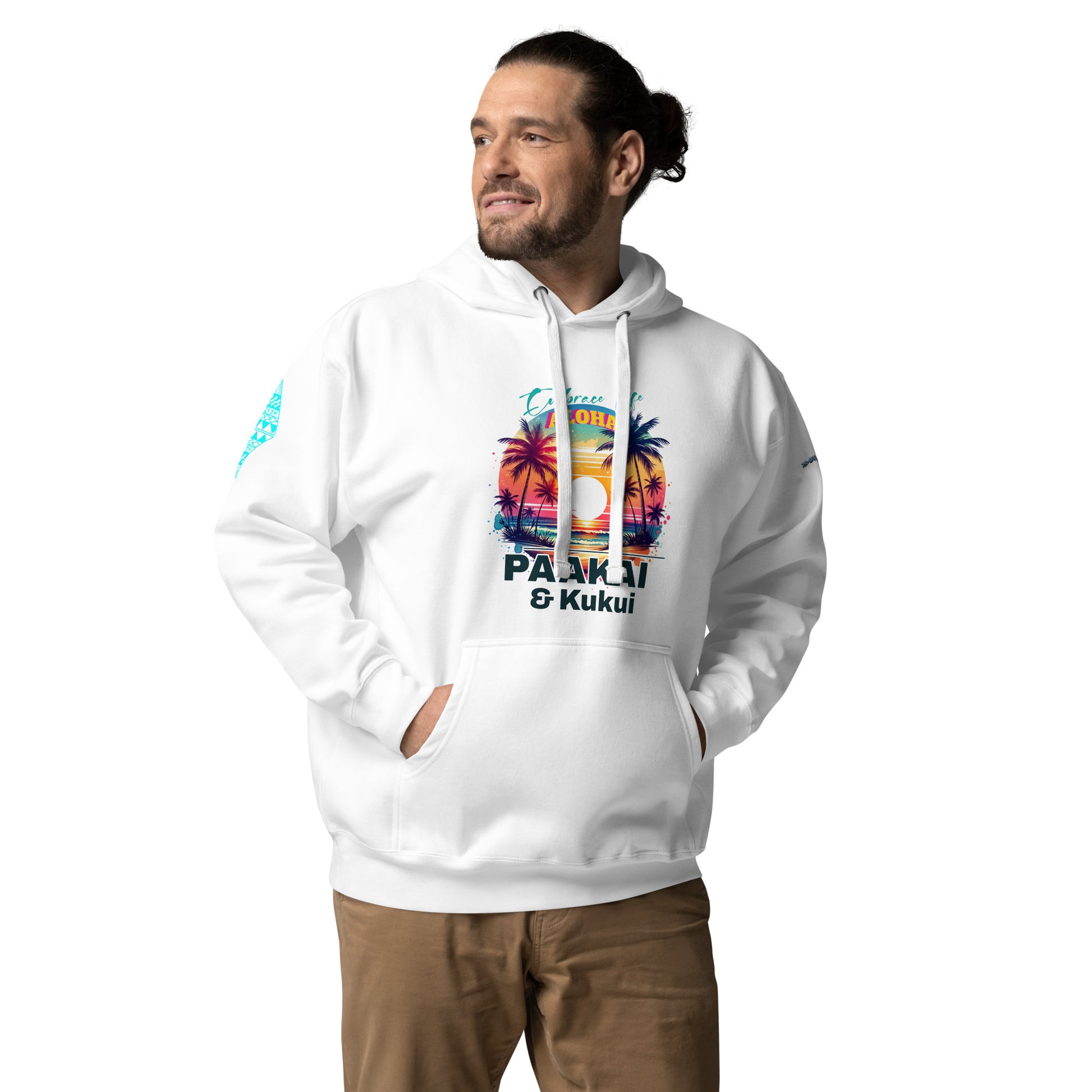 Aloha Style Hoodie Pullover Hoodie Pa'akai & Kukui