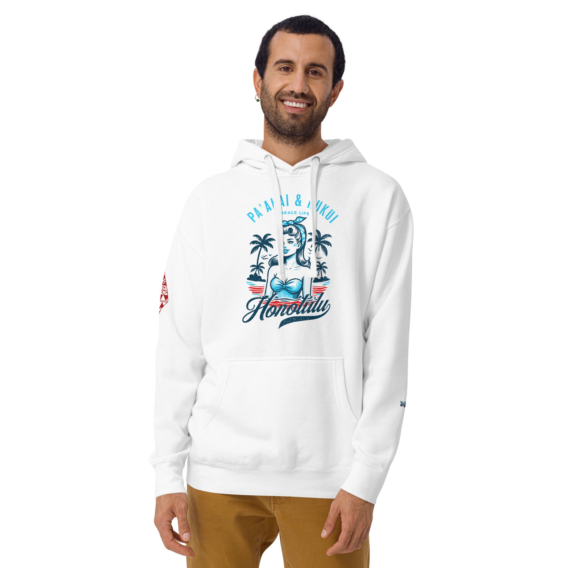 Honolulu Hoodie Pullover Hoodie Pa'akai & Kukui