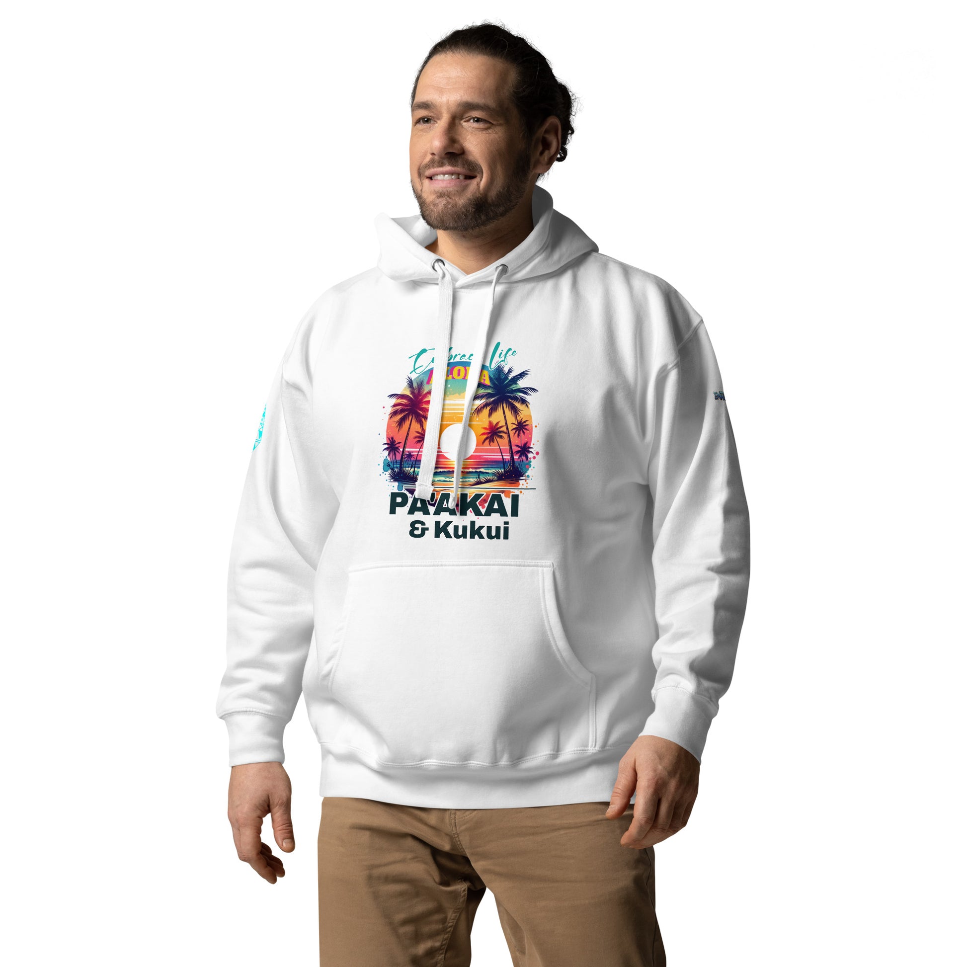 Aloha Style Hoodie Pullover Hoodie Pa'akai & Kukui S