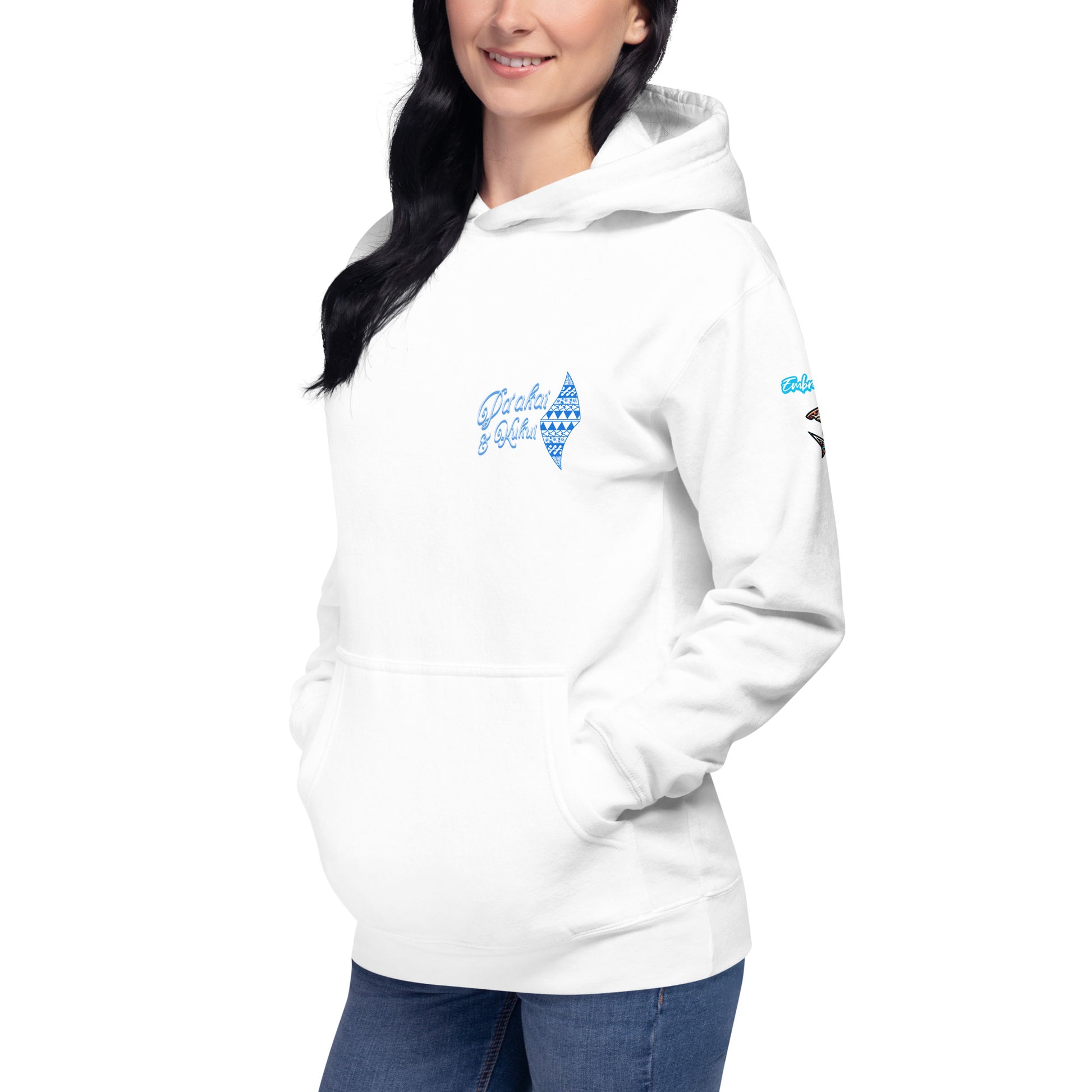 Japanese Cherry Blossom Premium Pullover Hoodie — Hawaiian Streetwear Floral Design Pullover Hoodie Pa'akai & Kukui
