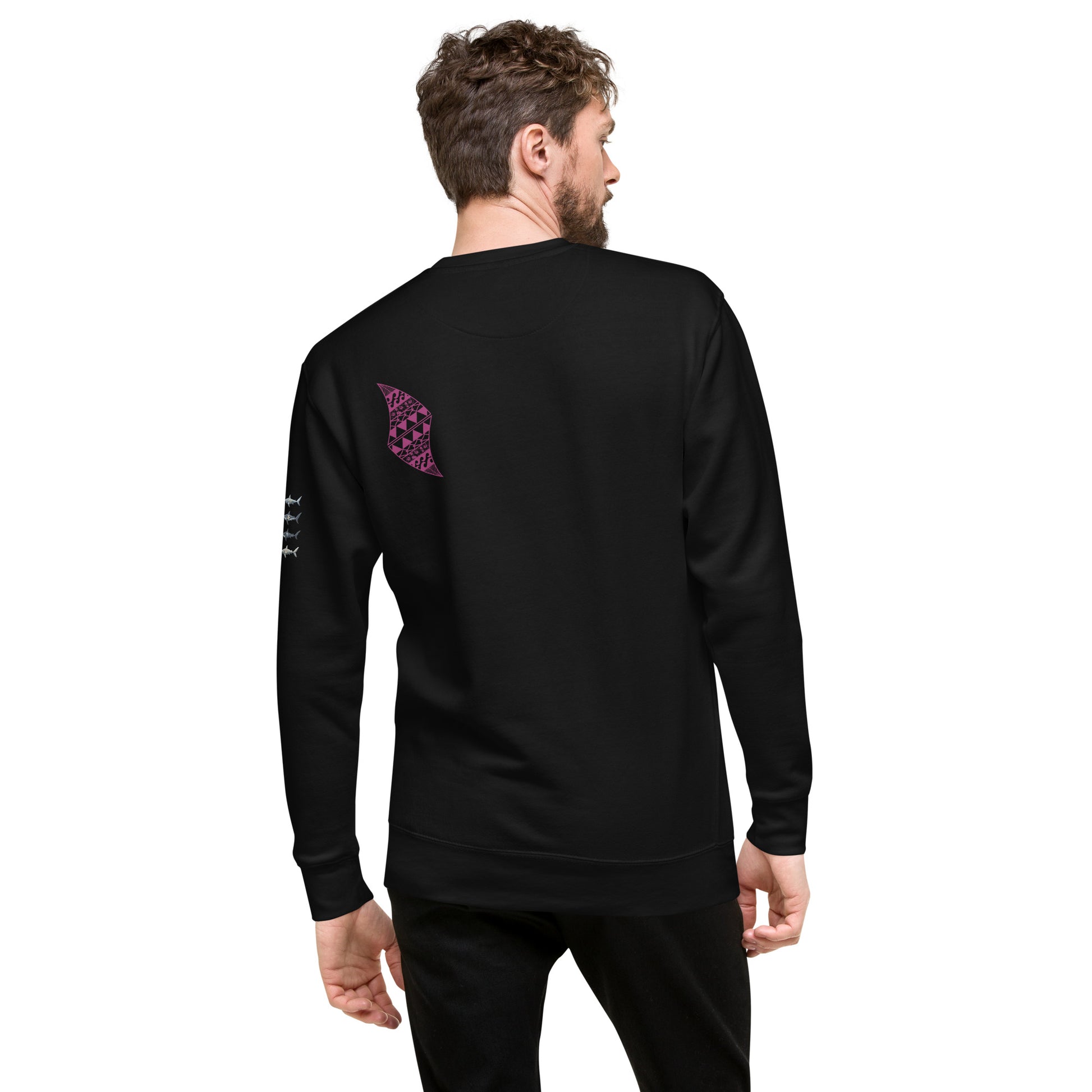 Pua aloalo Unisex Premium Sweatshirt Sweatshirt Pa'akai & Kukui