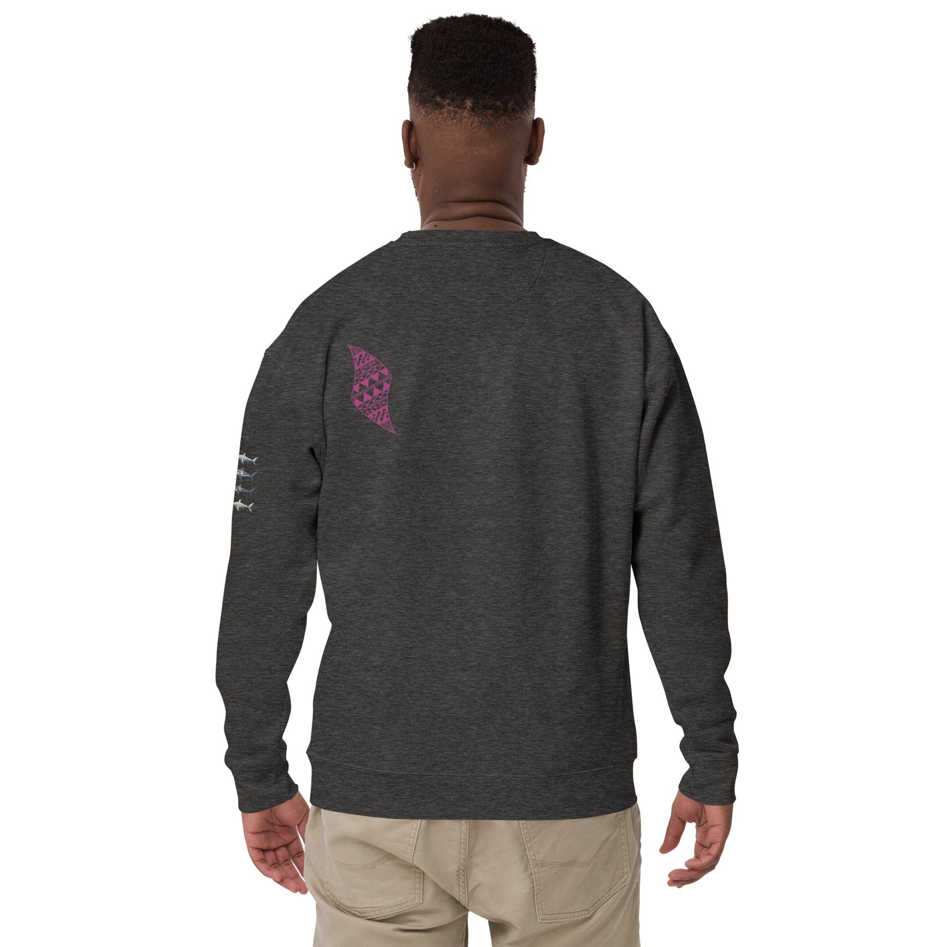 Pua aloalo Unisex Premium Sweatshirt Sweatshirt Pa'akai & Kukui