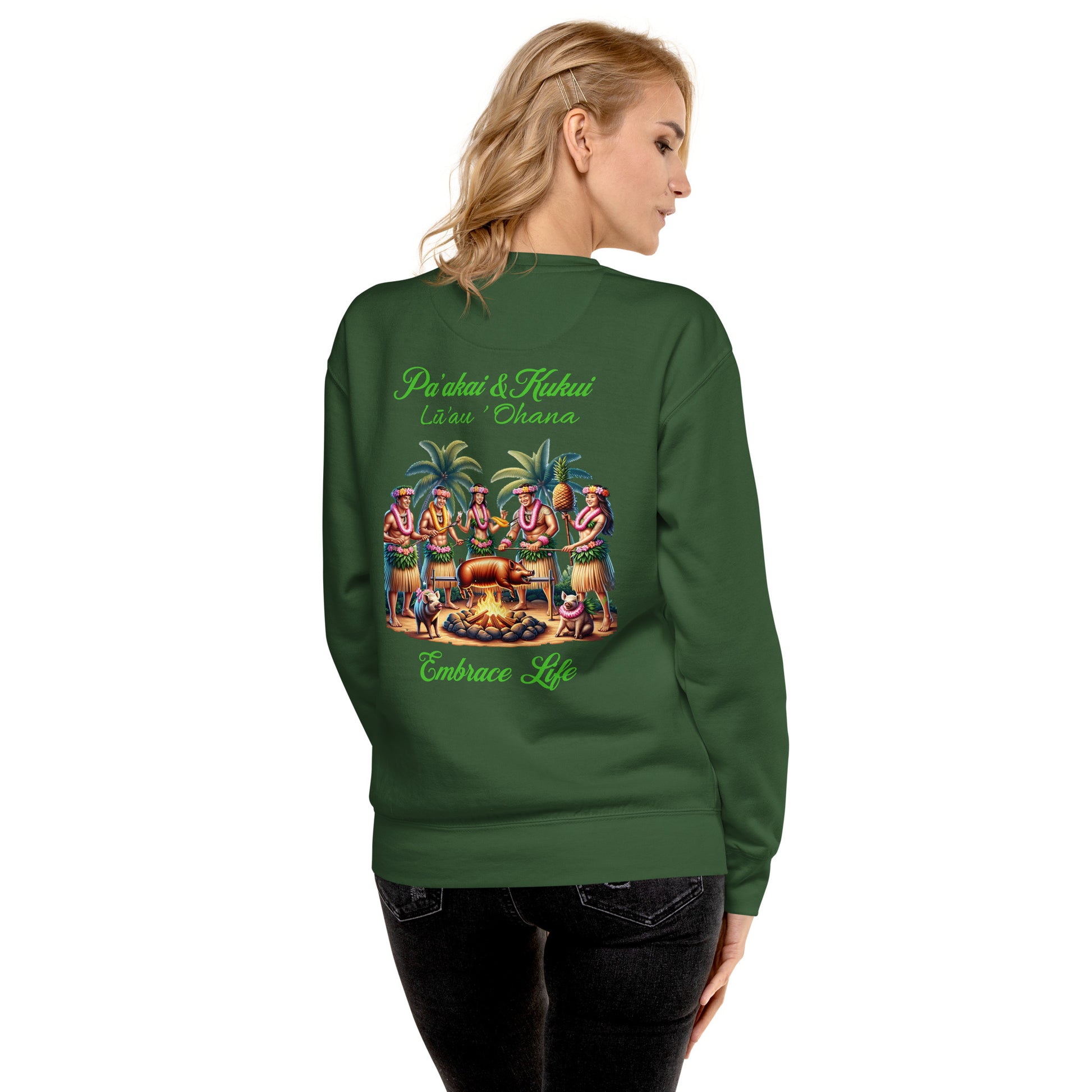 Pa'akai & Kukui Lū'au 'Ohana Sweatshirt Sweatshirt Pa'akai & Kukui
