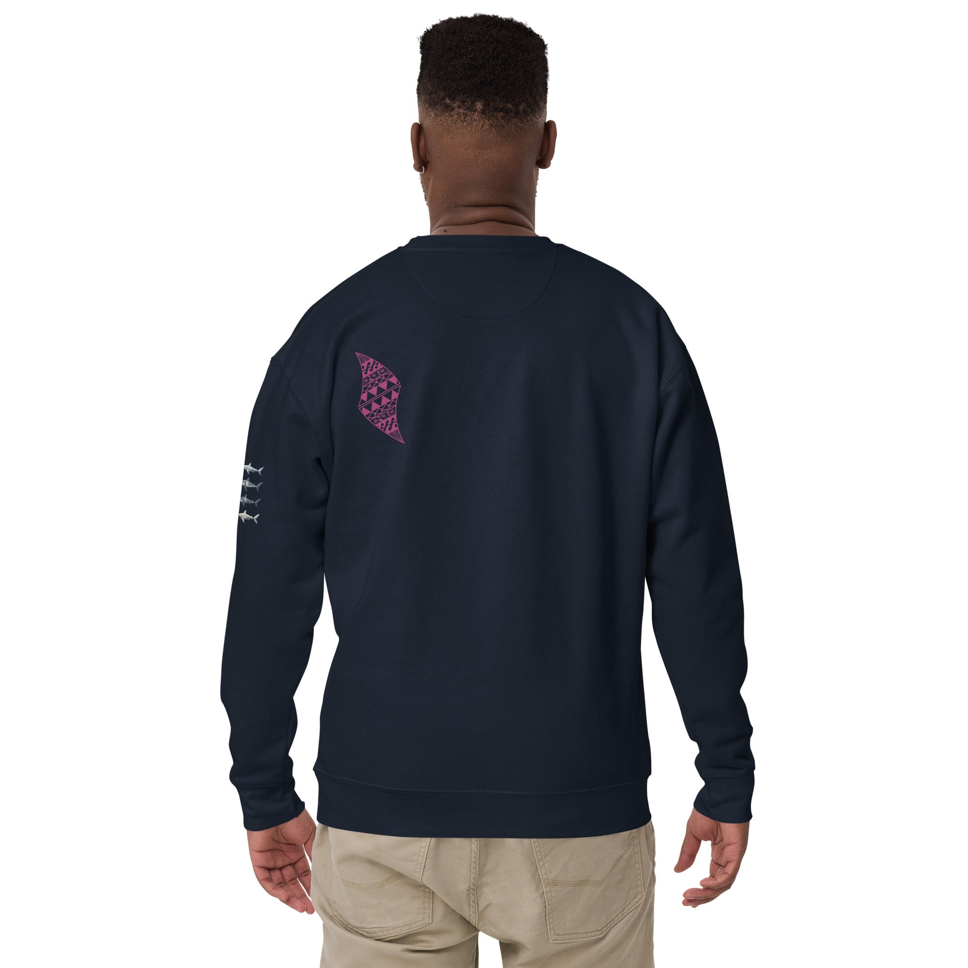Pua aloalo Unisex Premium Sweatshirt Sweatshirt Pa'akai & Kukui