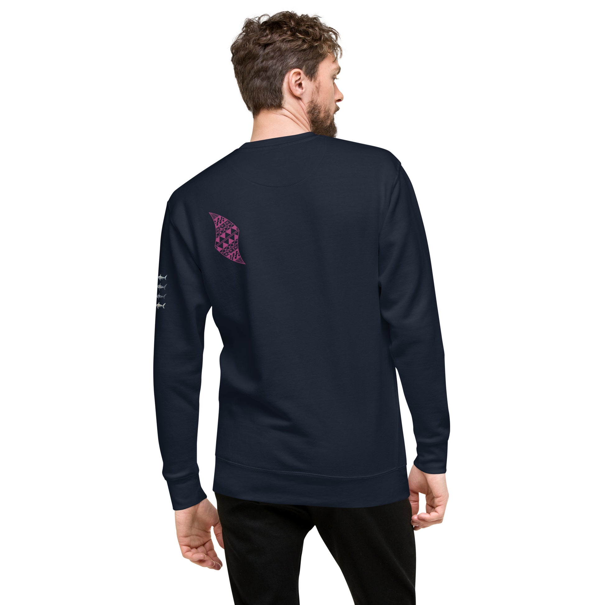 Pua aloalo Unisex Premium Sweatshirt Sweatshirt Pa'akai & Kukui