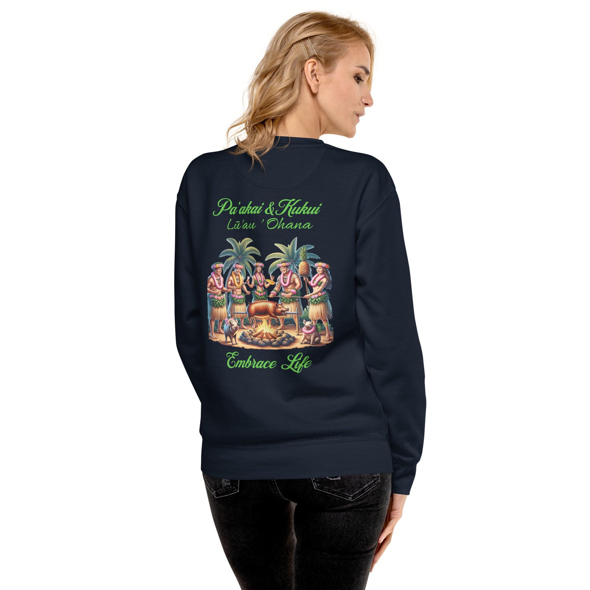 Pa'akai & Kukui Lū'au 'Ohana Sweatshirt Sweatshirt Pa'akai & Kukui