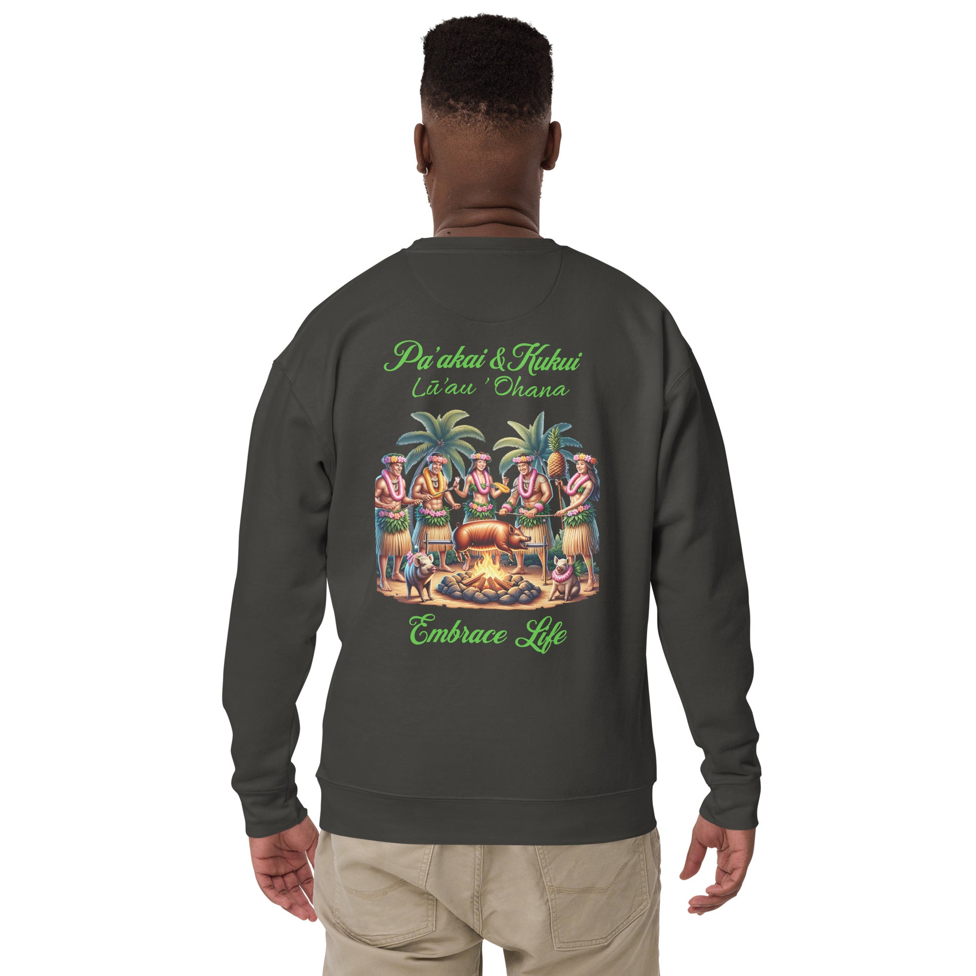 Pa'akai & Kukui Lū'au 'Ohana Sweatshirt Sweatshirt Pa'akai & Kukui