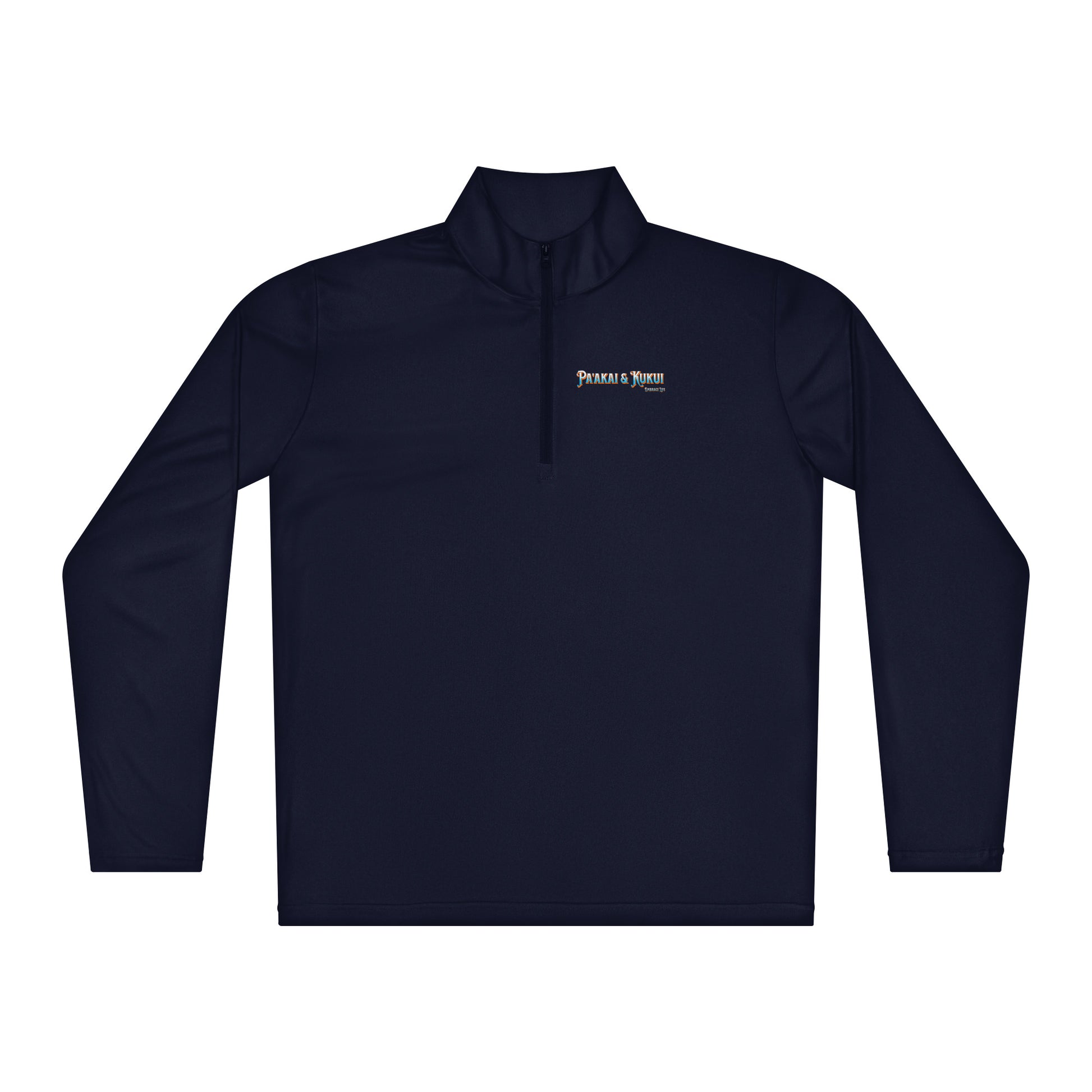 Tribal Sea Turtle - Lightweight quarter-zip pullover Windbreaker Pa'akai & Kukui Navy S