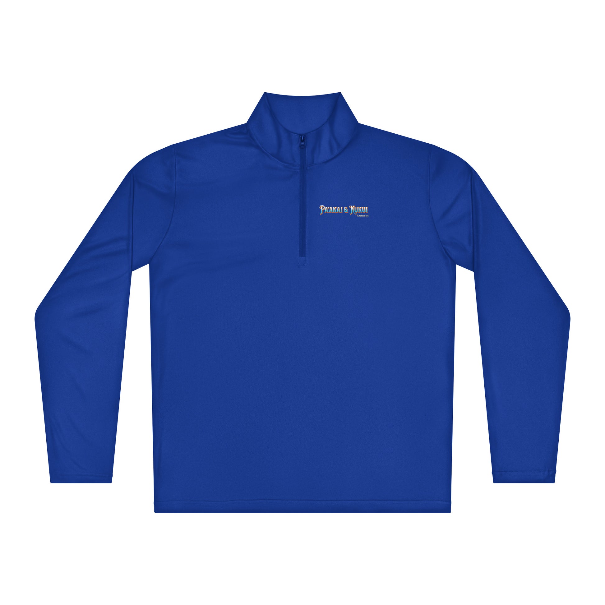 Tribal Sea Turtle - Lightweight quarter-zip pullover Windbreaker Pa'akai & Kukui True Royal S