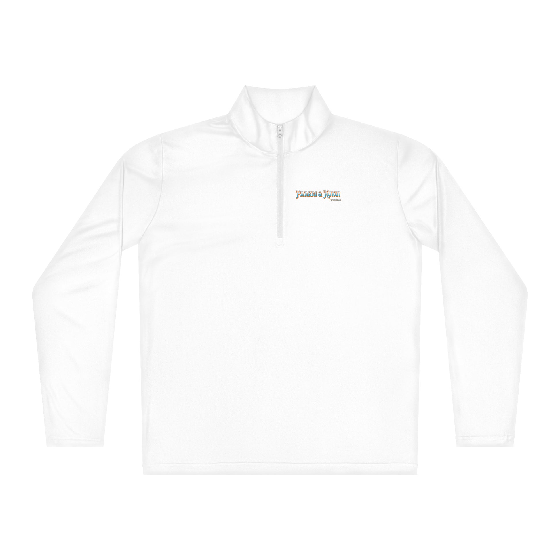 Tribal Sea Turtle - Lightweight quarter-zip pullover Windbreaker Pa'akai & Kukui White S