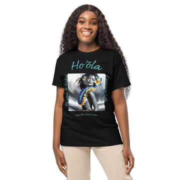 Aloha Wahine Hawai'i - DryBlend® T-Shirt T-shirt Pa'akai & Kukui Black S