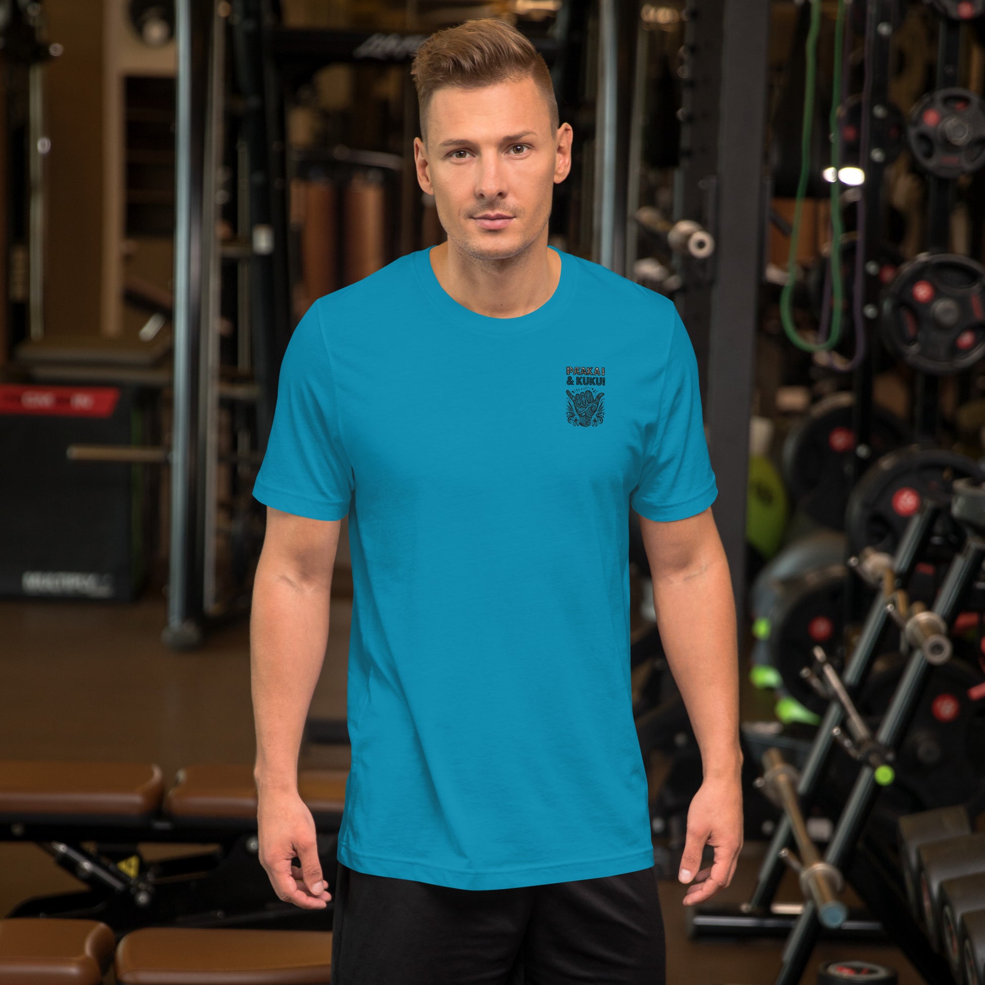 Embrace Life Shaka T-shirt T-shirt Pa'akai & Kukui Aqua S