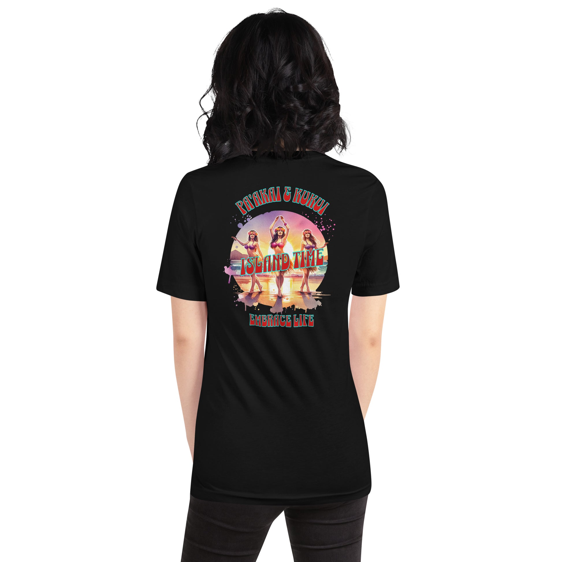 Island Time Hawaiian Graphic T-Shirt — Aloha Streetwear Unisex Tee T-shirt Pa'akai & Kukui