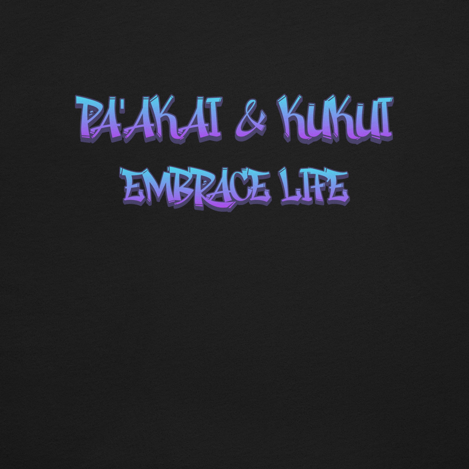 Pa'akai & Kukui Logo - Blue/Purple Gradient T-shirt Pa'akai & Kukui