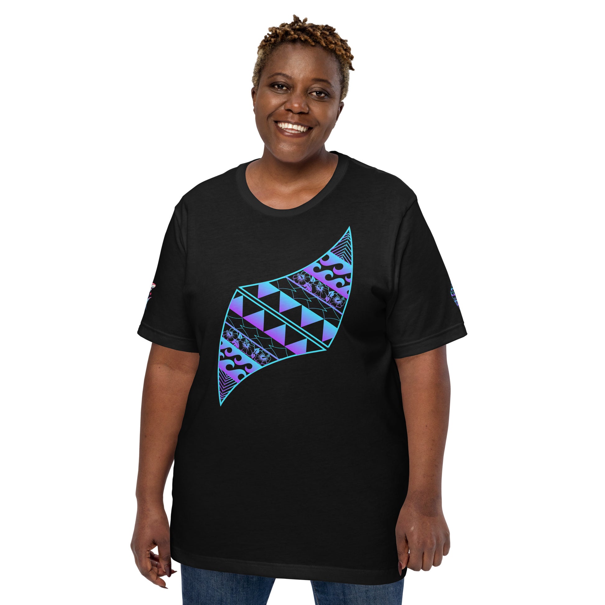 Pa'akai & Kukui Logo - Blue/Purple Gradient T-shirt Pa'akai & Kukui