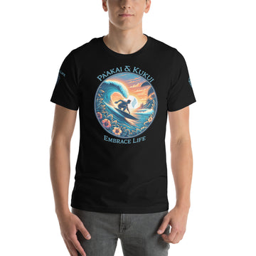 Honua nalu II t-shirt T-shirt Pa'akai & Kukui Black S