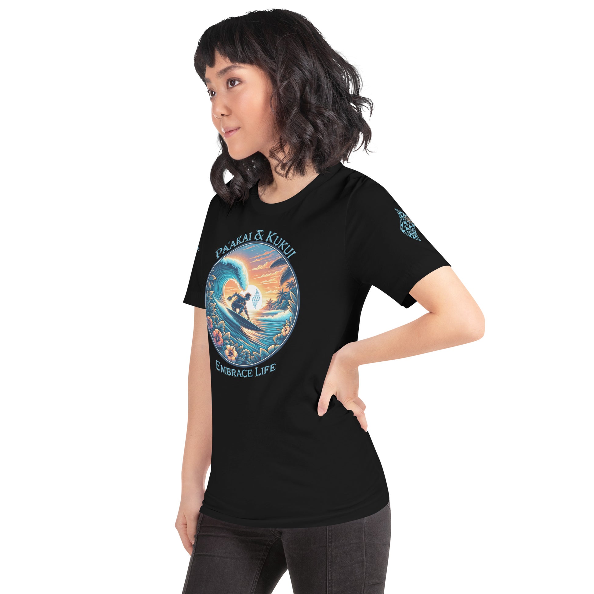 Honua nalu II t-shirt T-shirt Pa'akai & Kukui