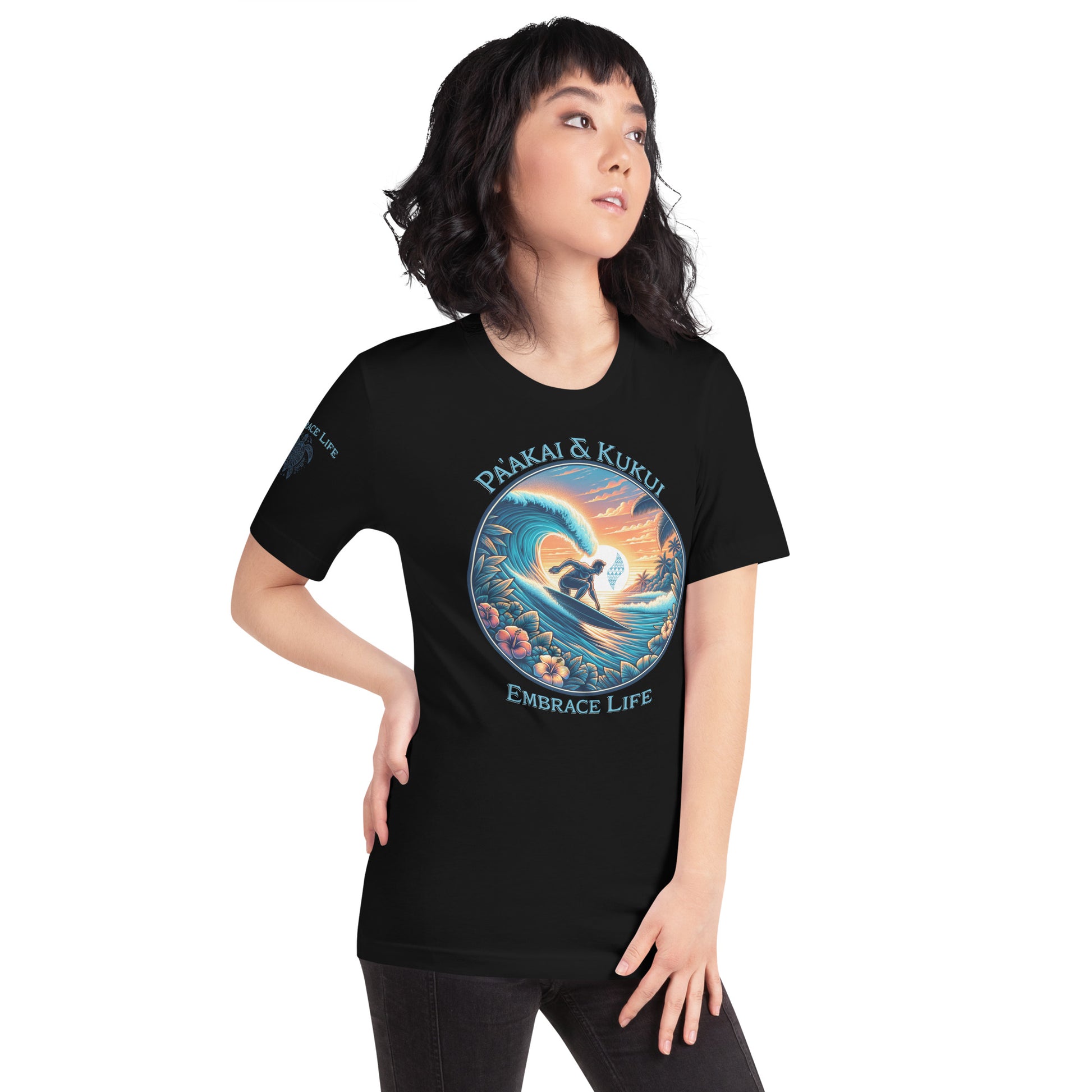 Honua nalu II t-shirt T-shirt Pa'akai & Kukui