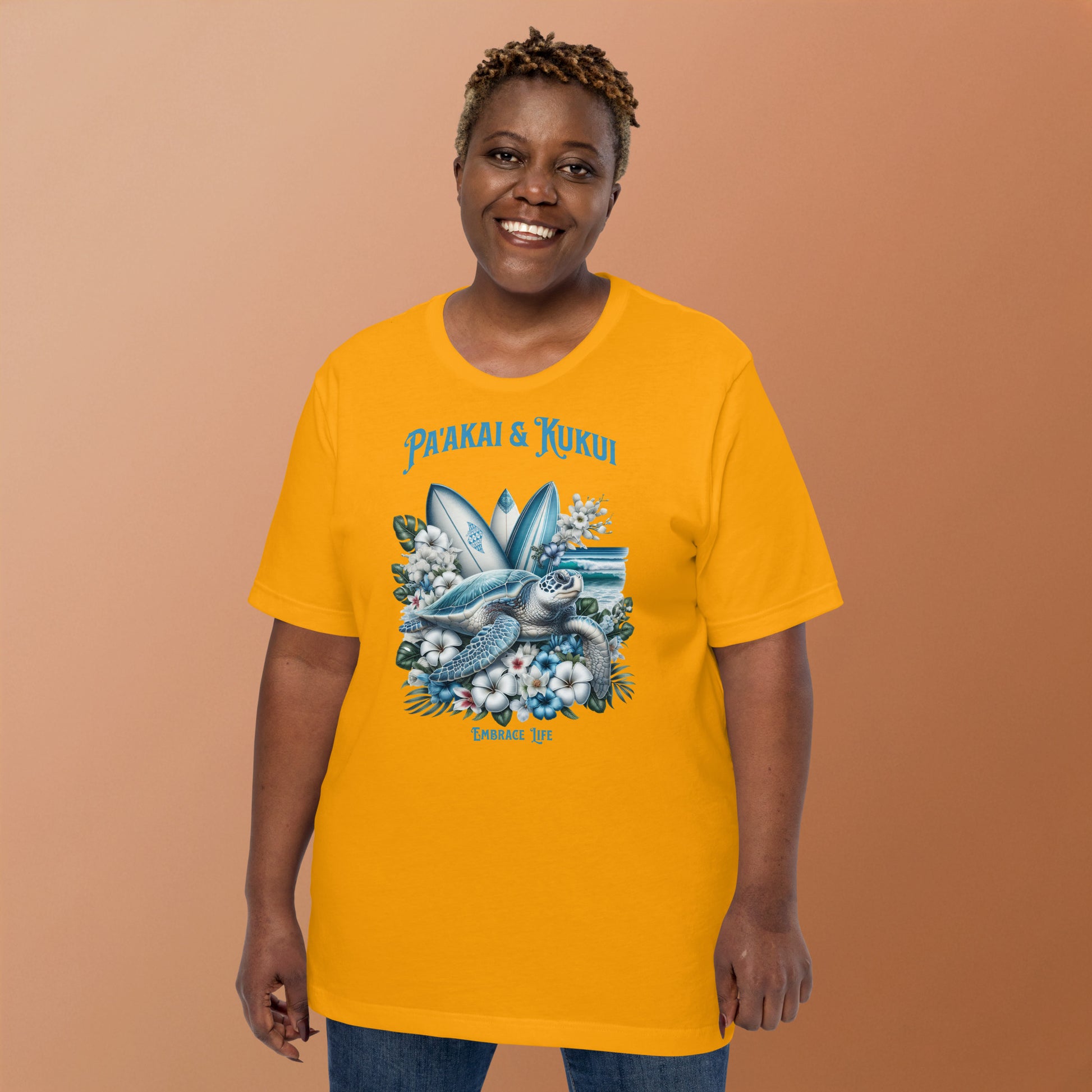 Blue Sea Turtle t-shirt T-shirt Pa'akai & Kukui