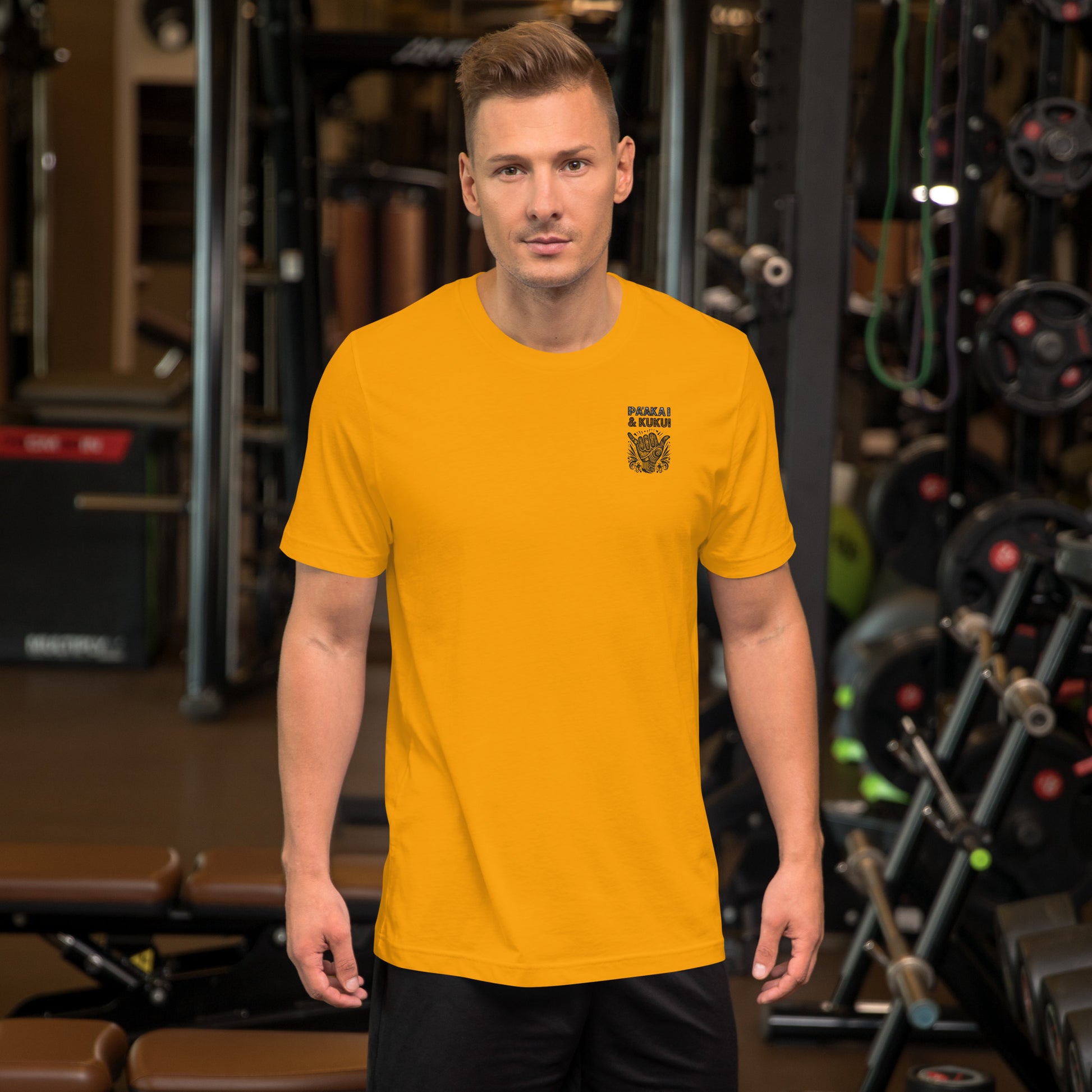Embrace Life Shaka T-shirt T-shirt Pa'akai & Kukui Gold S