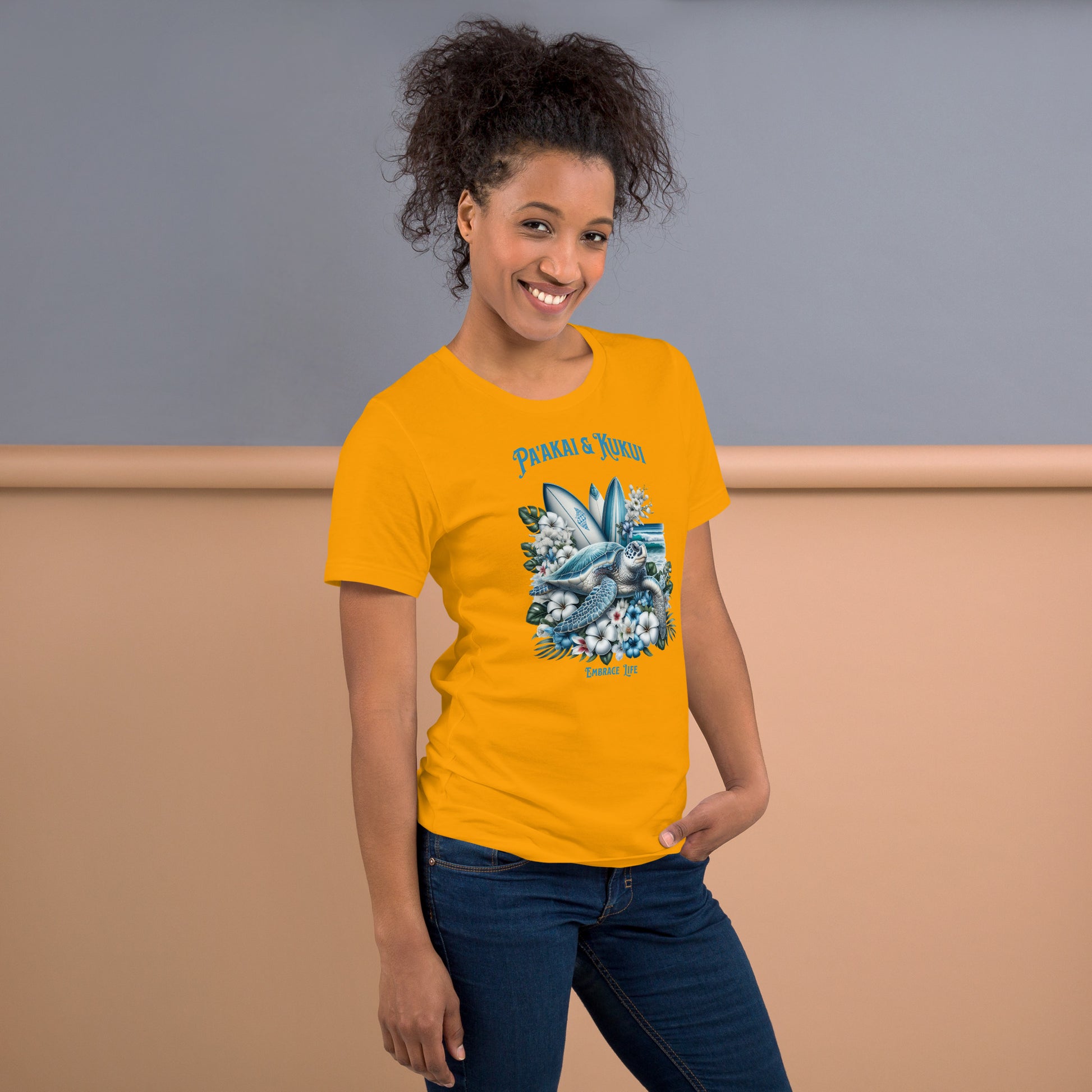 Blue Sea Turtle t-shirt T-shirt Pa'akai & Kukui