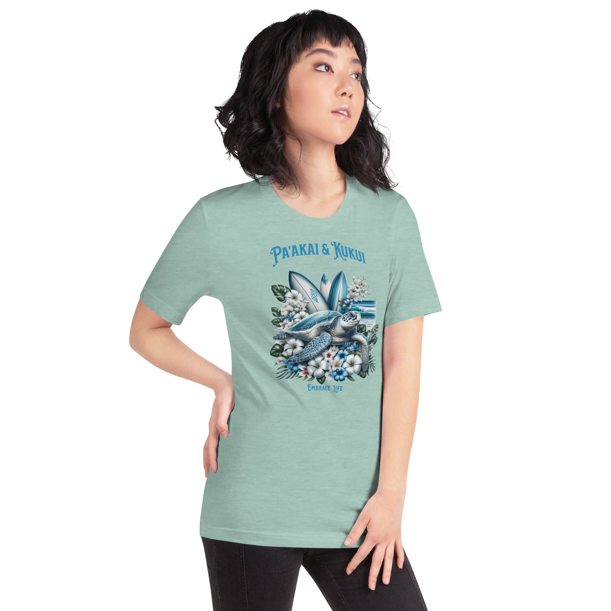 Blue Sea Turtle t-shirt T-shirt Pa'akai & Kukui