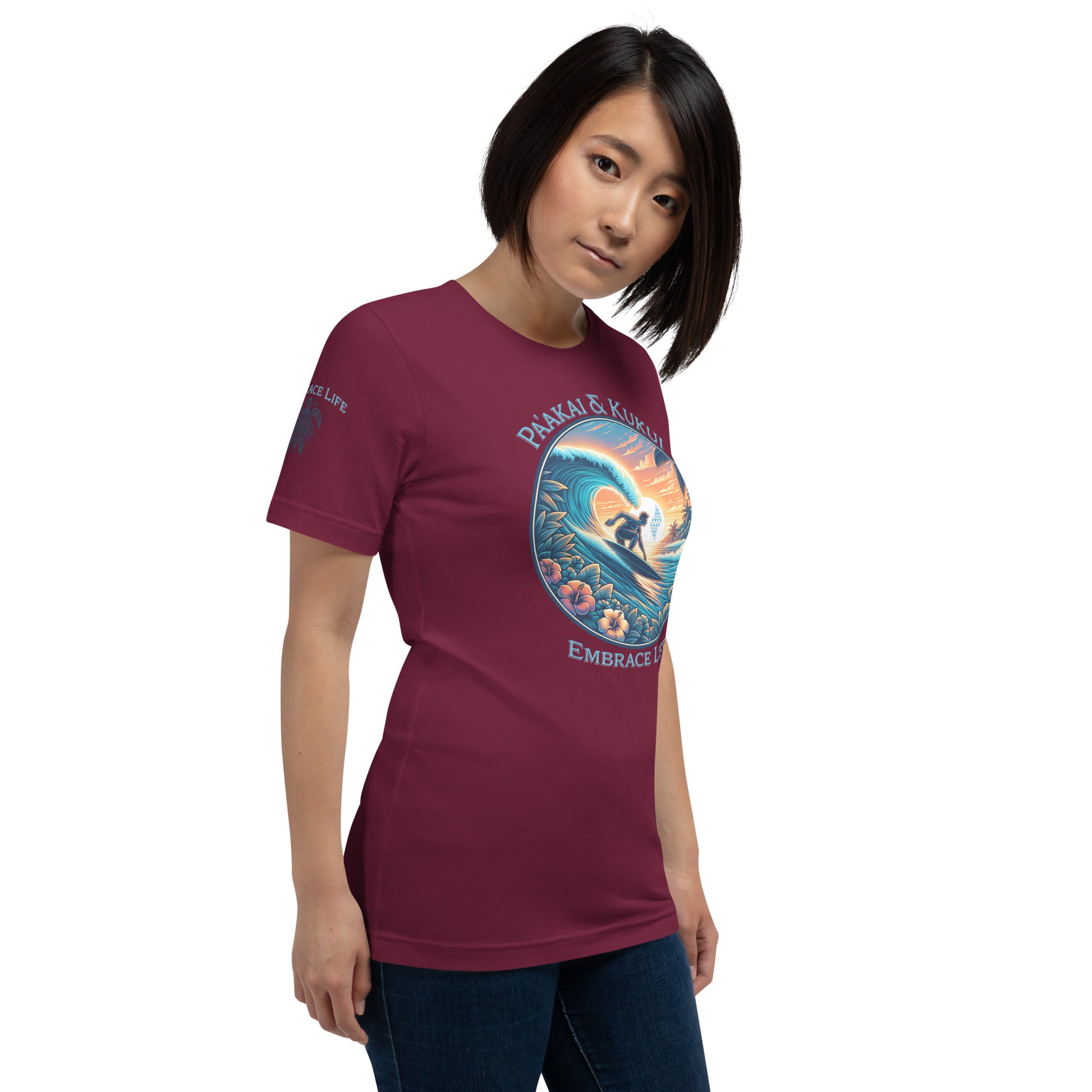 Honua nalu II t-shirt T-shirt Pa'akai & Kukui