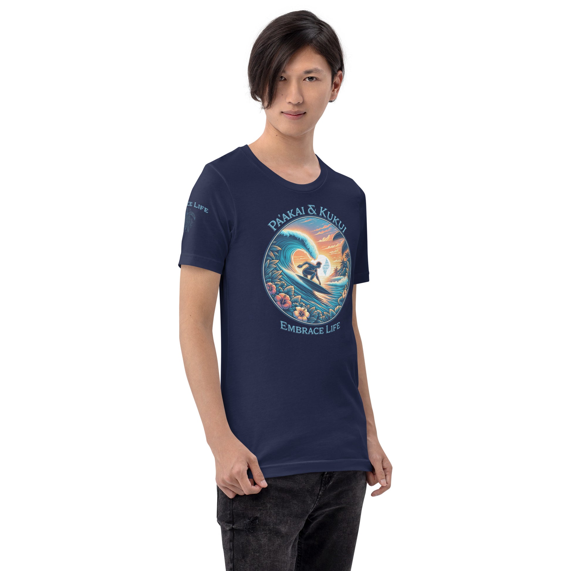 Honua nalu II t-shirt T-shirt Pa'akai & Kukui