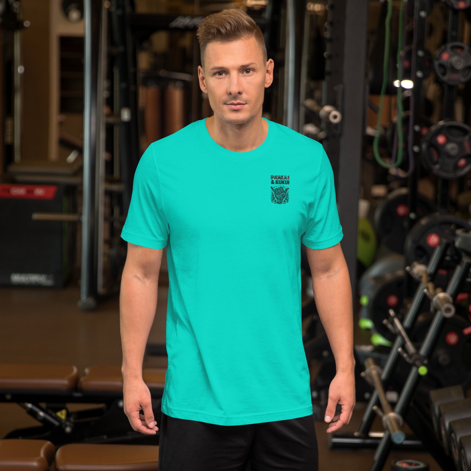 Embrace Life Shaka T-shirt T-shirt Pa'akai & Kukui Teal S