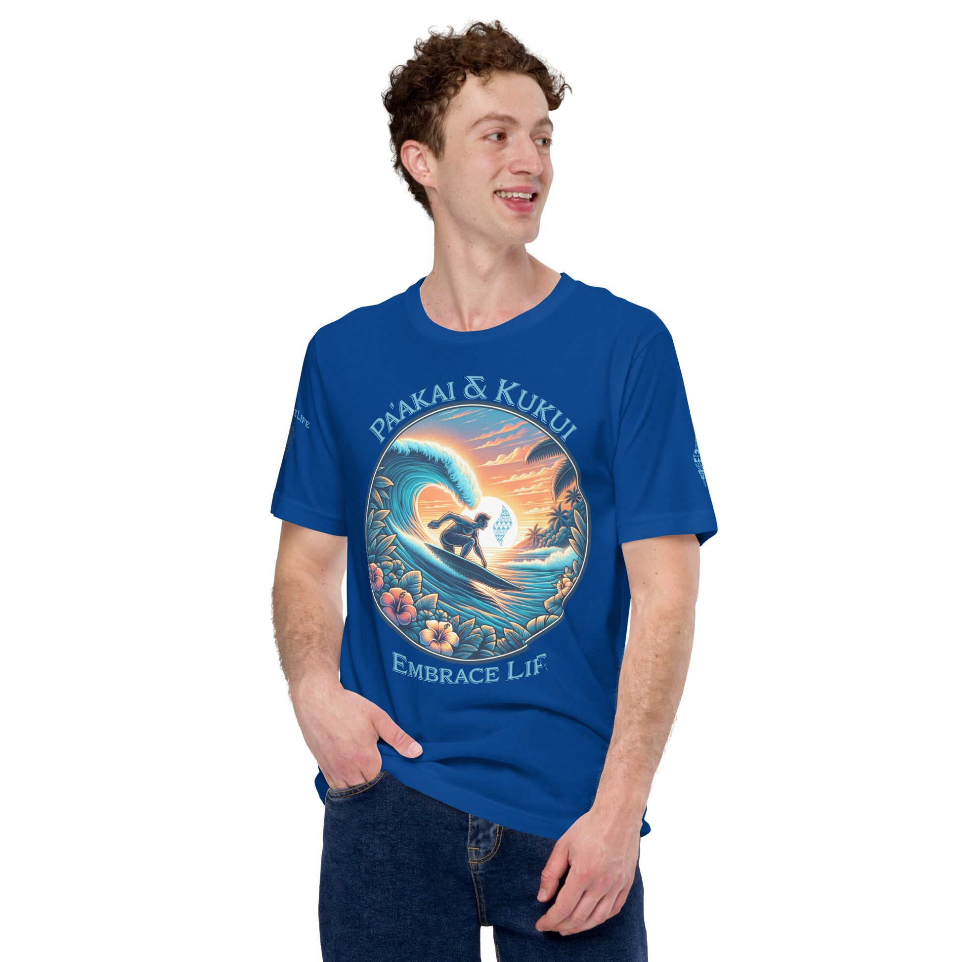 Honua nalu II t-shirt T-shirt Pa'akai & Kukui