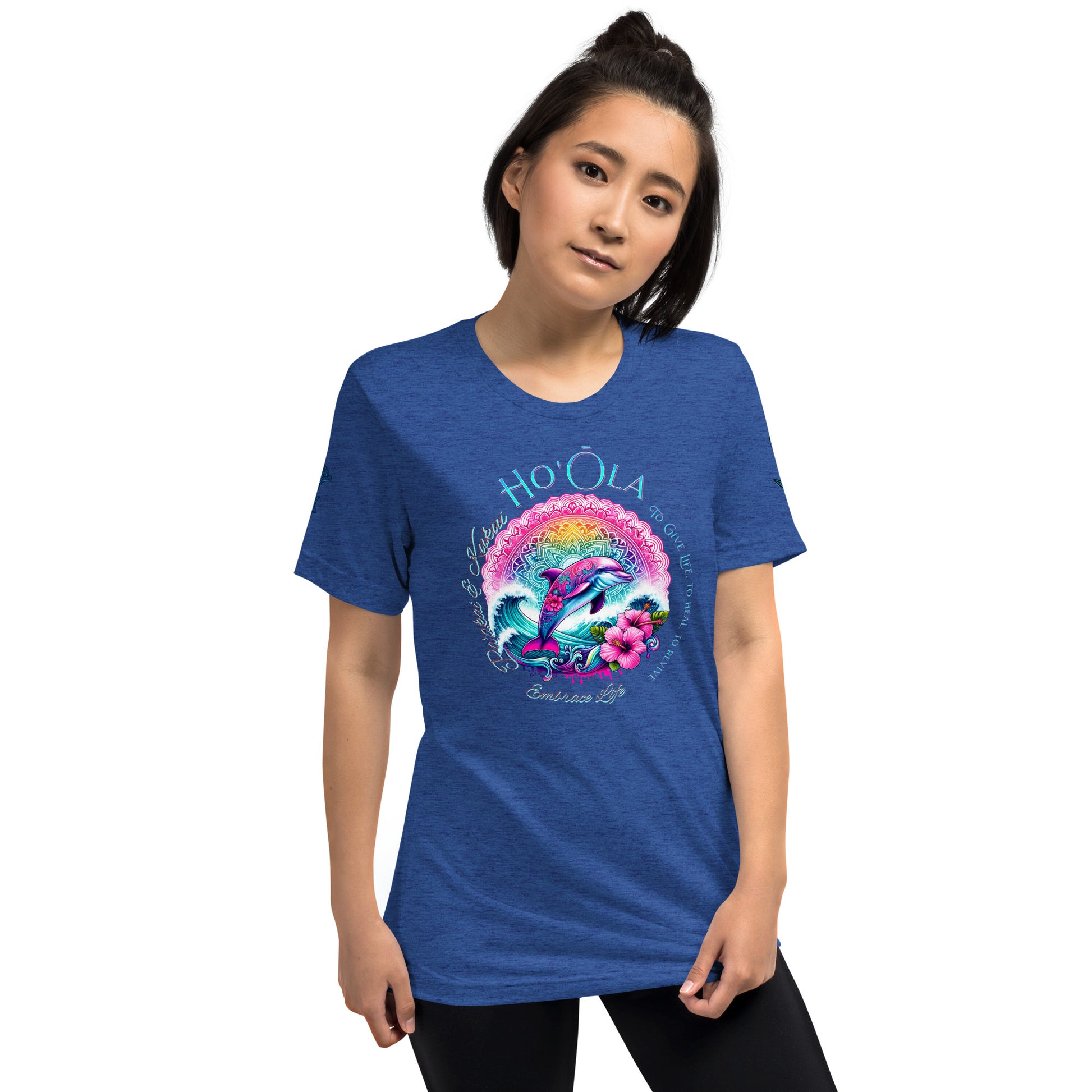 Ho'ōla (To Give Life, To Heal, To Revive) Short sleeve t-shirt T-shirt Pa'akai & Kukui True Royal Triblend XS