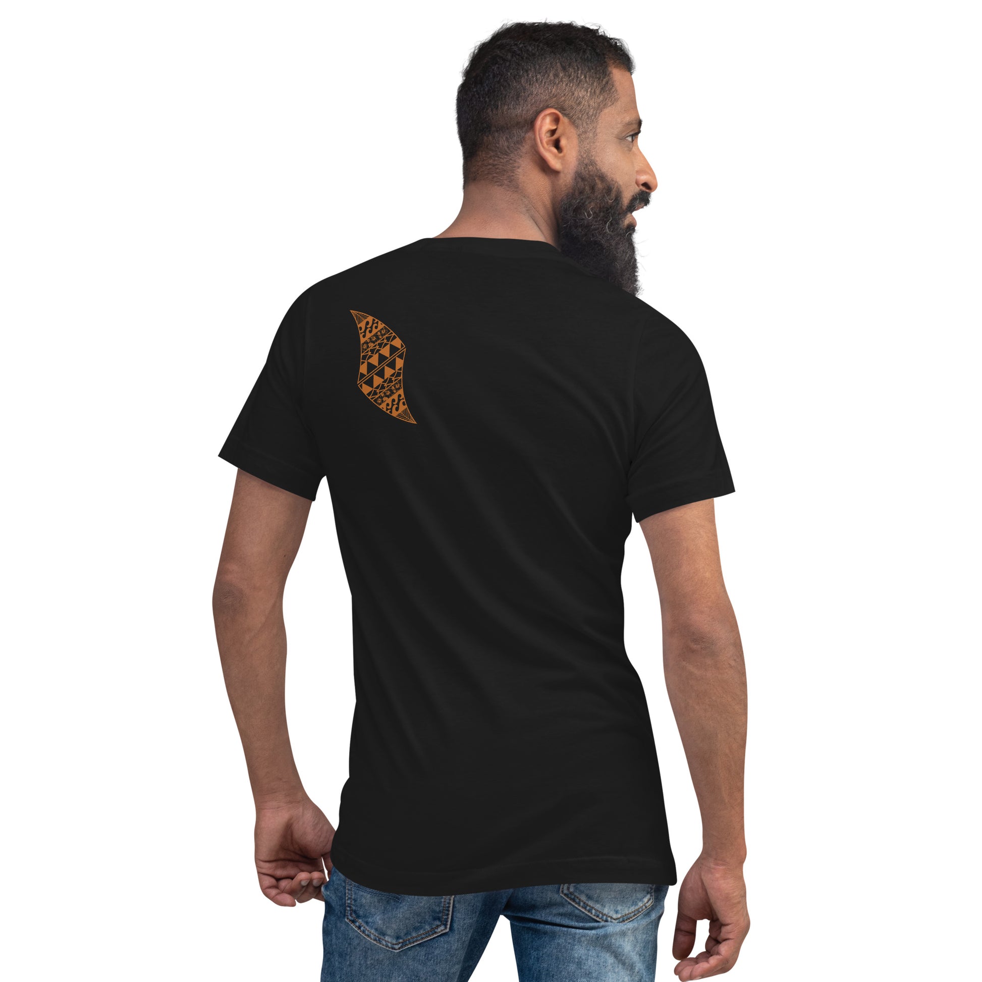 Hula Logo - Short Sleeve V-Neck T-Shirt V-Neck T-shirt Pa'akai & Kukui