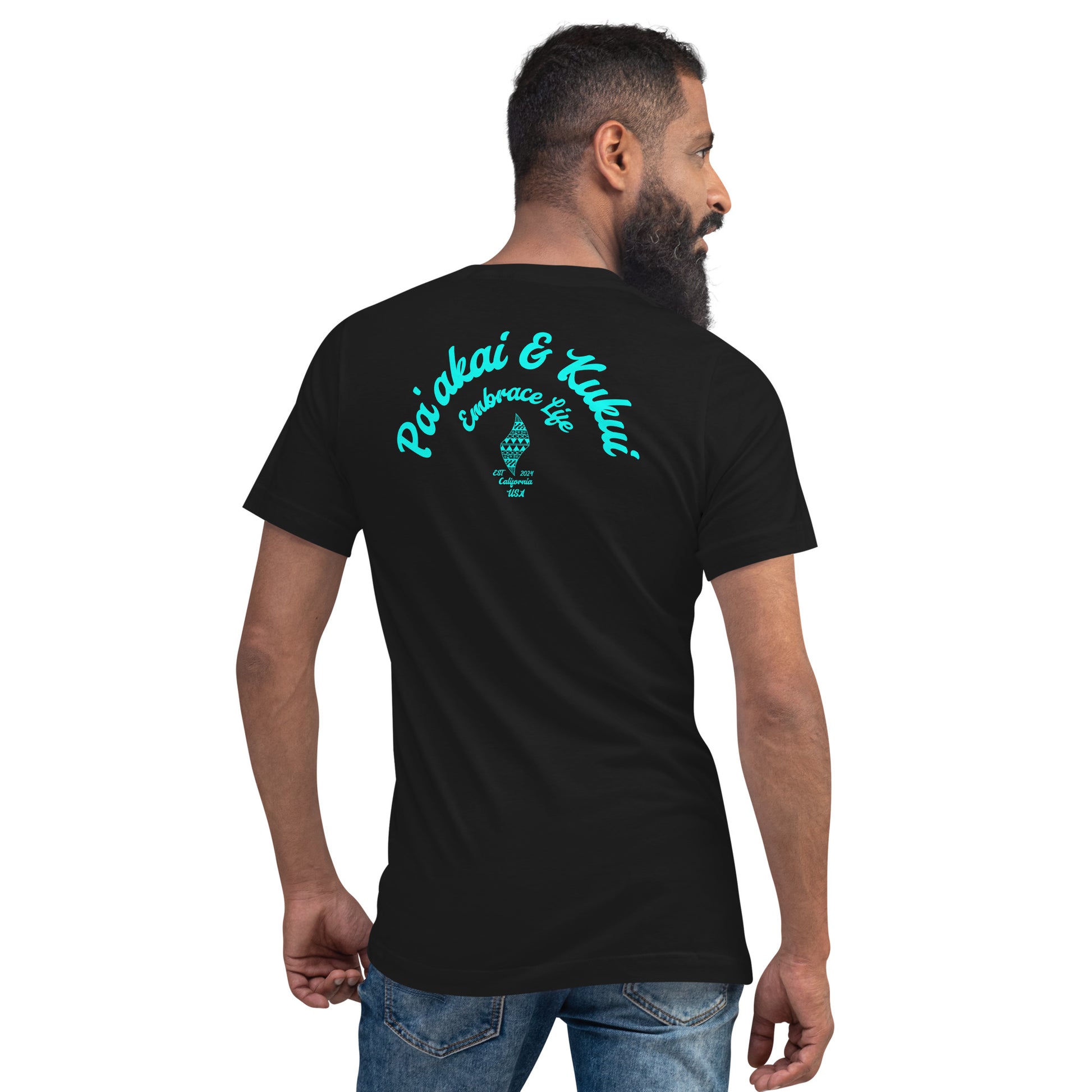 P&K Logo V-Neck T-Shirt V-Neck T-shirt Pa'akai & Kukui