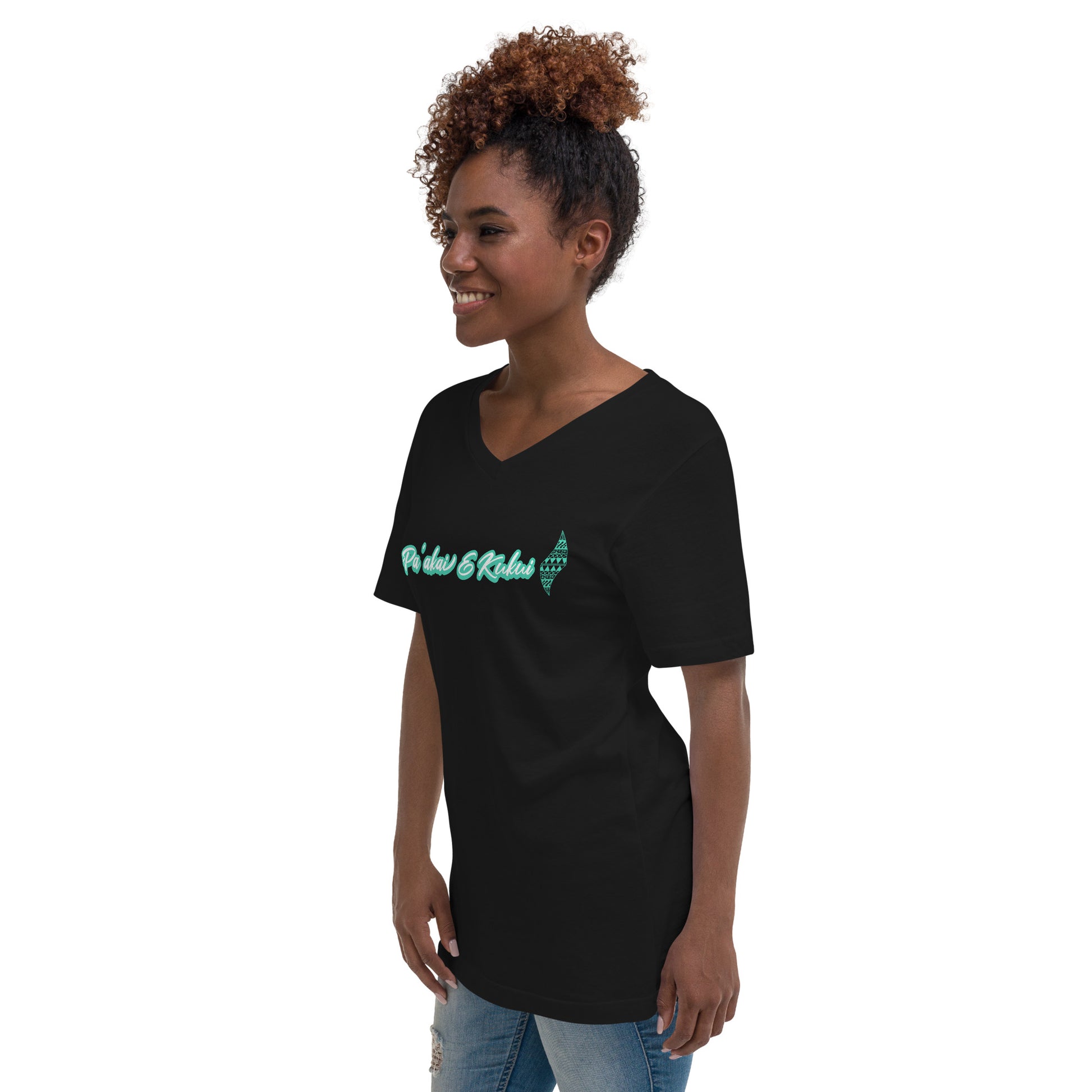 Embrace Life - Short Sleeve V-Neck T-Shirt V-Neck T-shirt Pa'akai & Kukui
