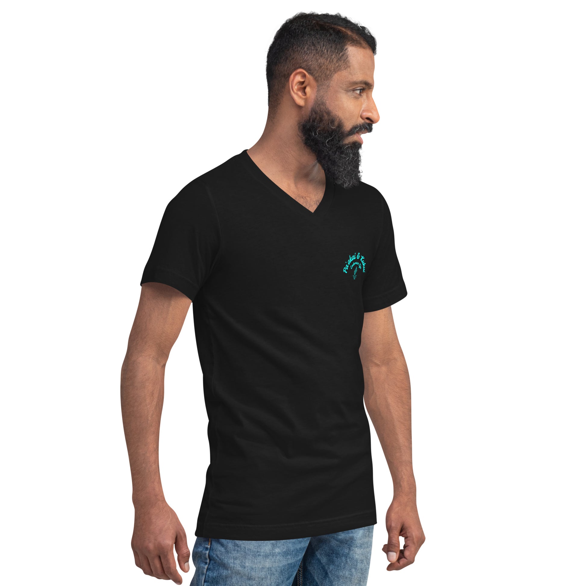 P&K Logo V-Neck T-Shirt V-Neck T-shirt Pa'akai & Kukui